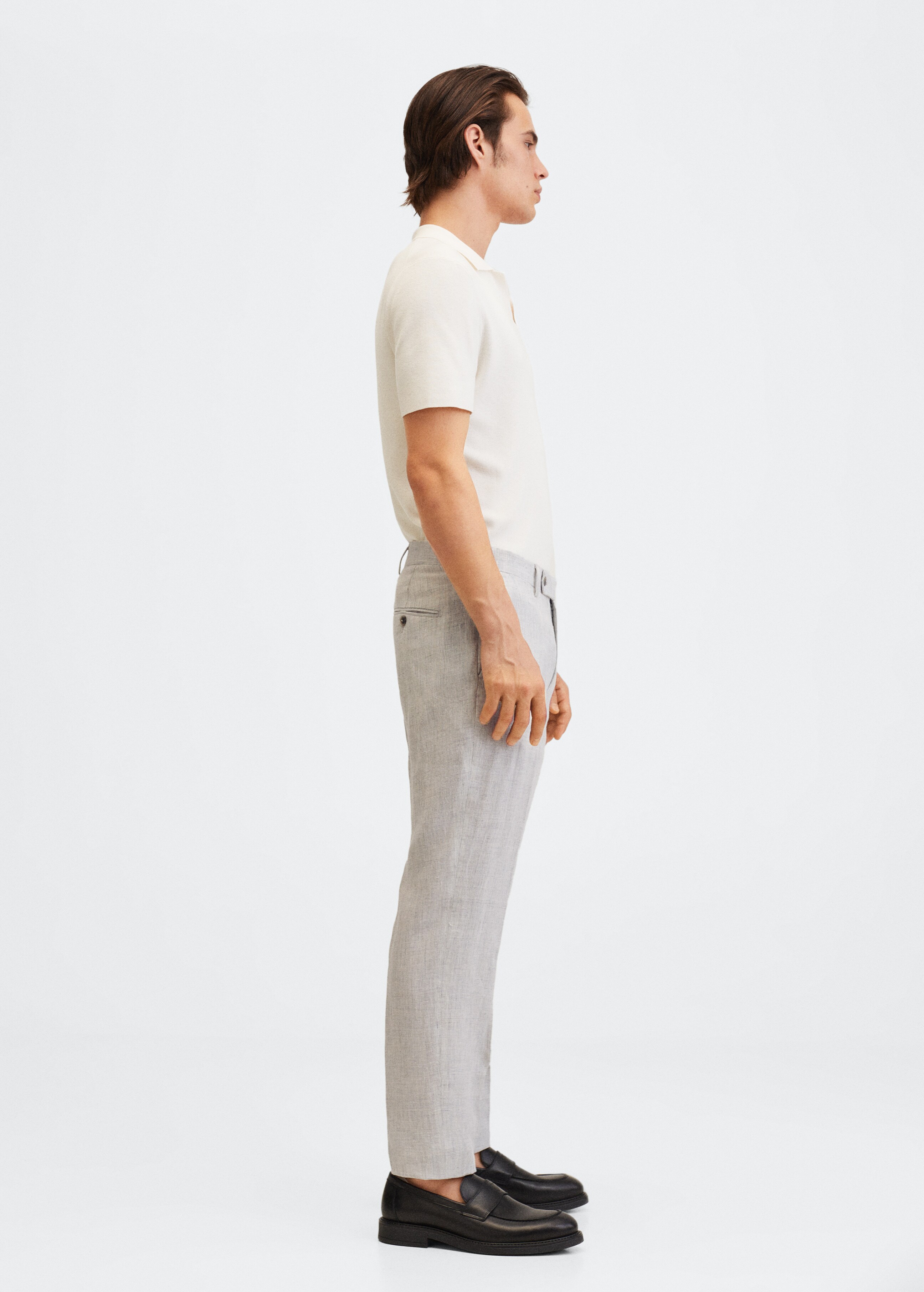  Linen suit trousers - Details of the article 2