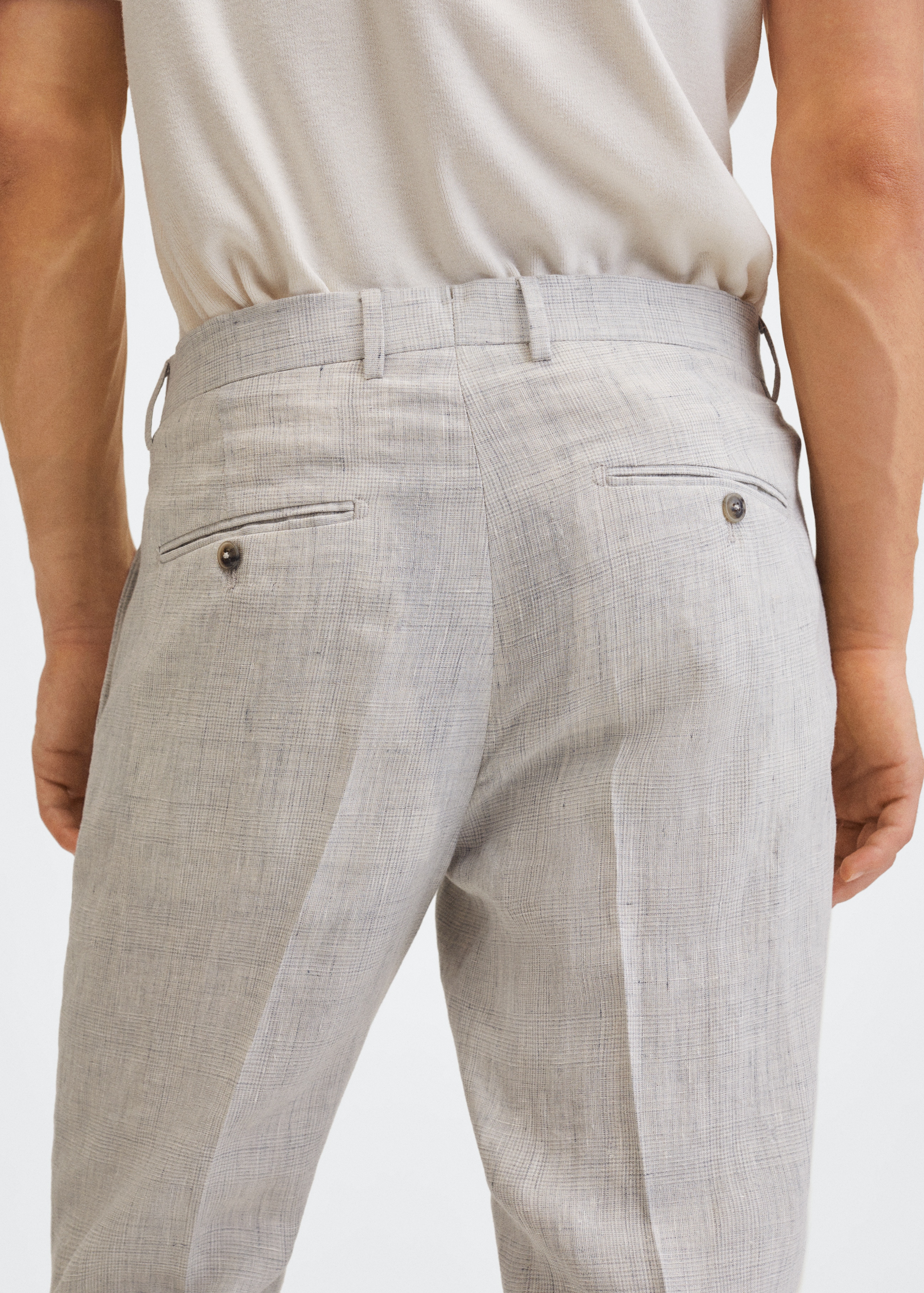  Linen suit trousers - Details of the article 3