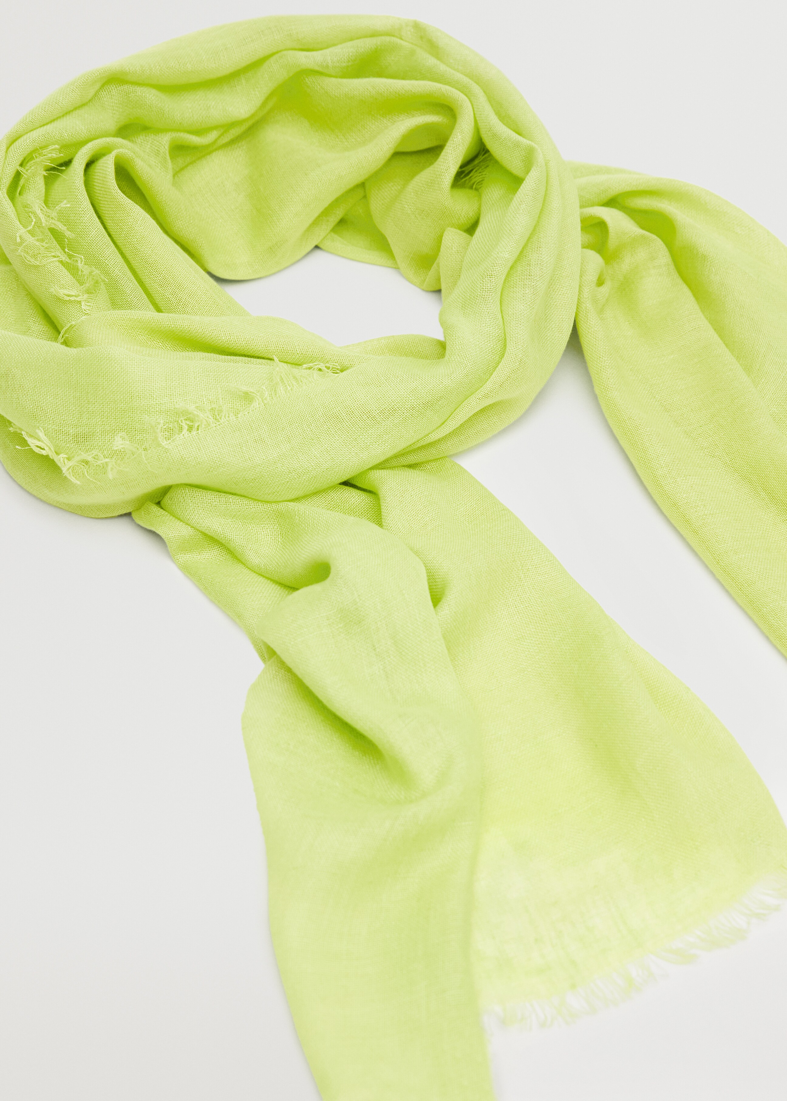 Linen-blend scarf - Details of the article 2