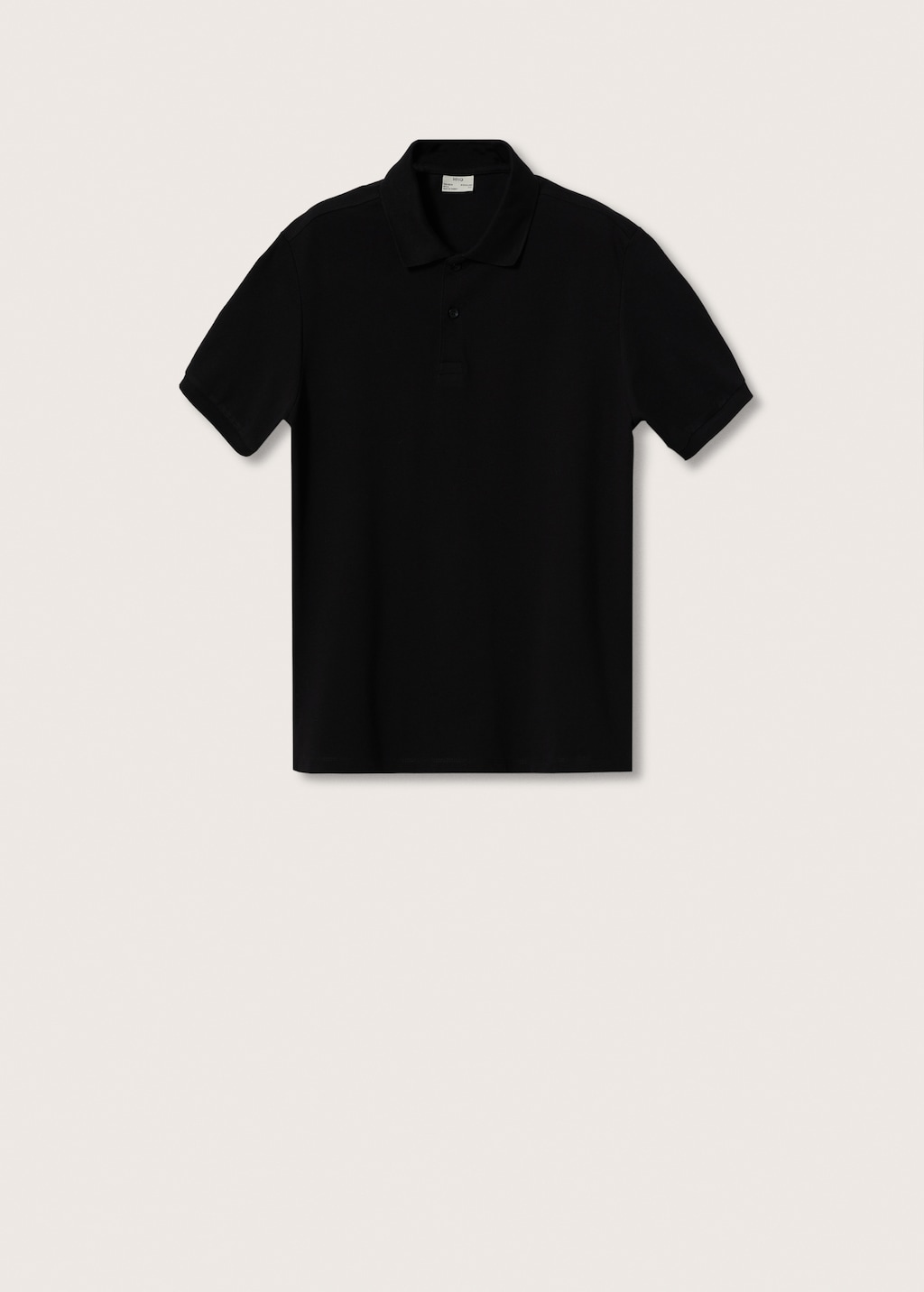 Technical cotton piqué polo shirt - Article without model