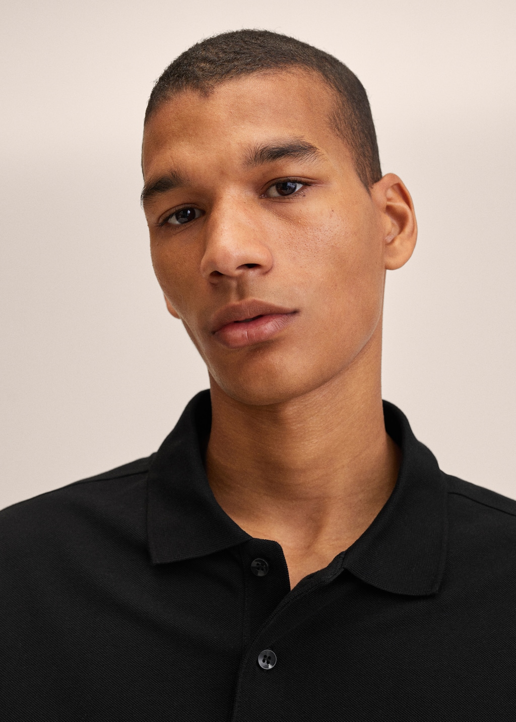 Technical cotton piqué polo shirt - Details of the article 1