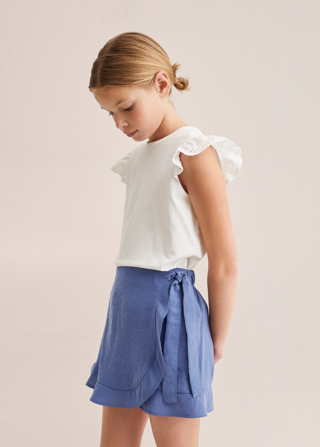 Skort with bow - Medium plane