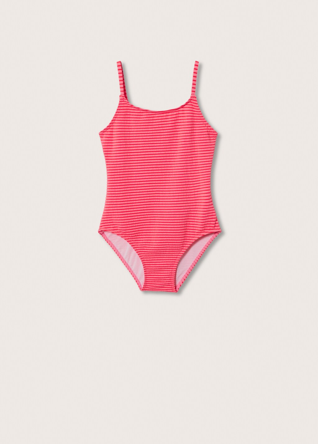 Striped textured swimsuit - Article without model