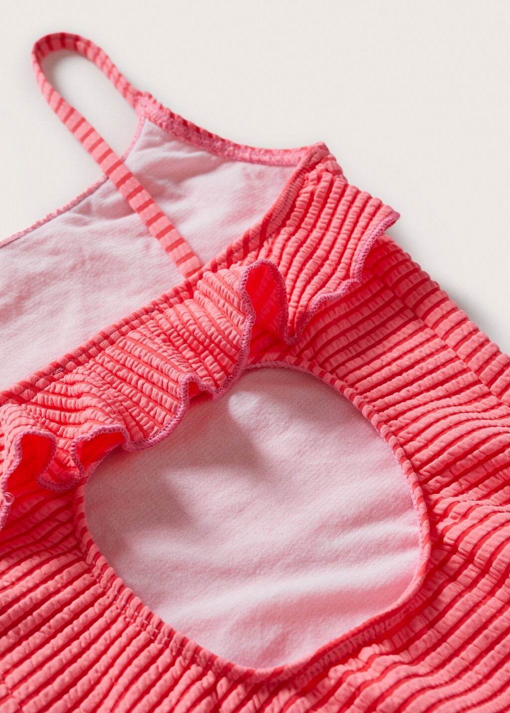 Striped textured swimsuit - Details of the article 8