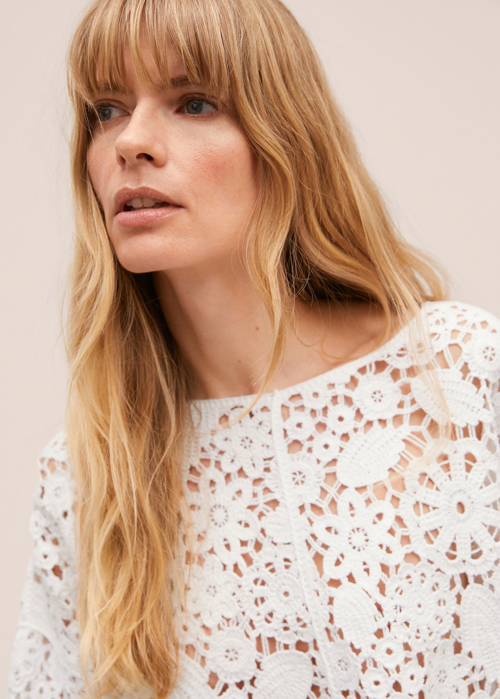 Crochet crop jersey - Details of the article 3