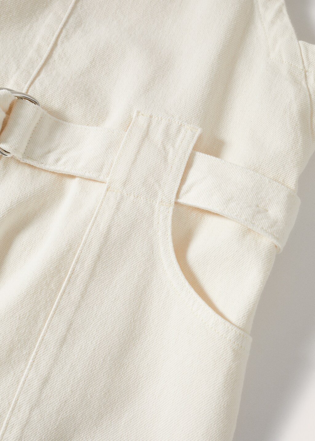 Straight denim dungarees - Details of the article 8