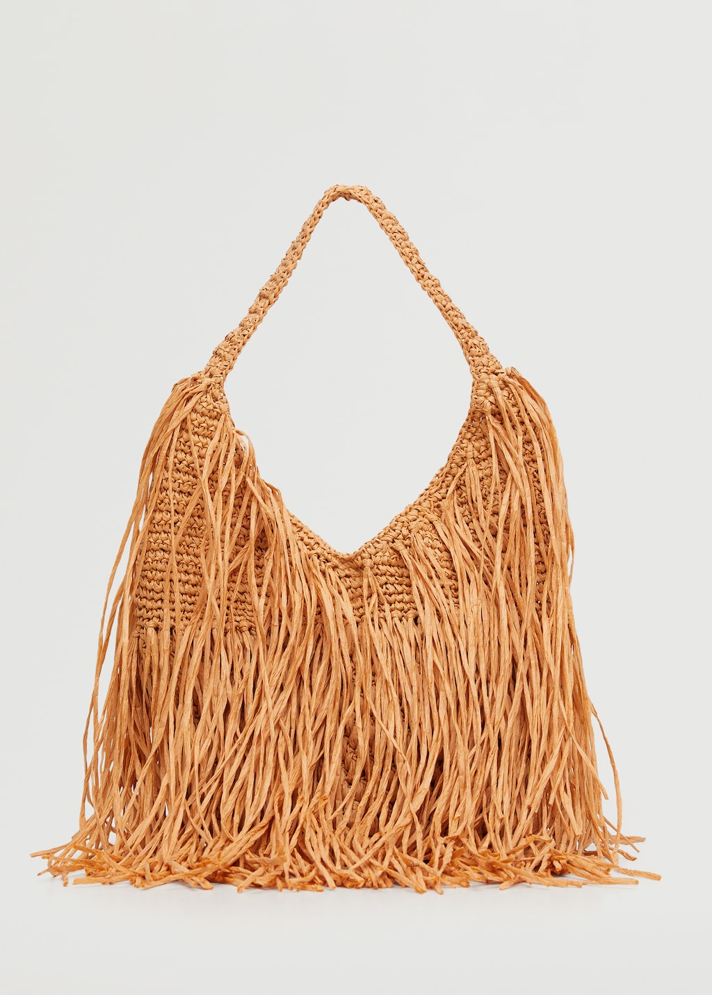 Fringed raffia bag - Article without model