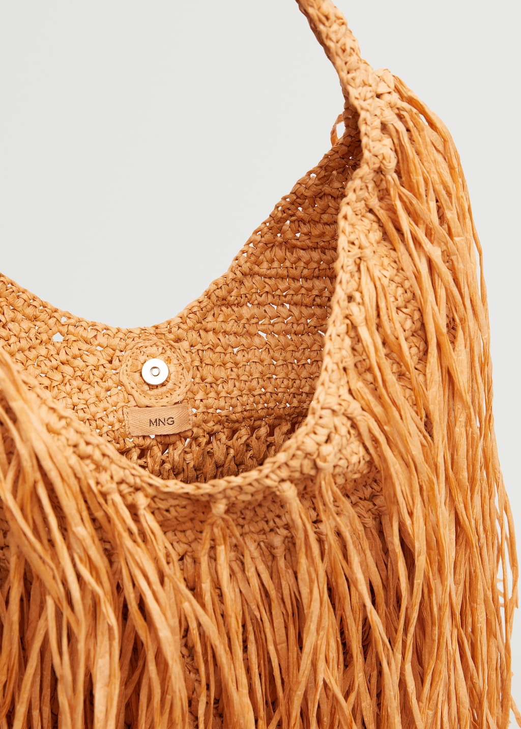 Fringed raffia bag - Details of the article 2