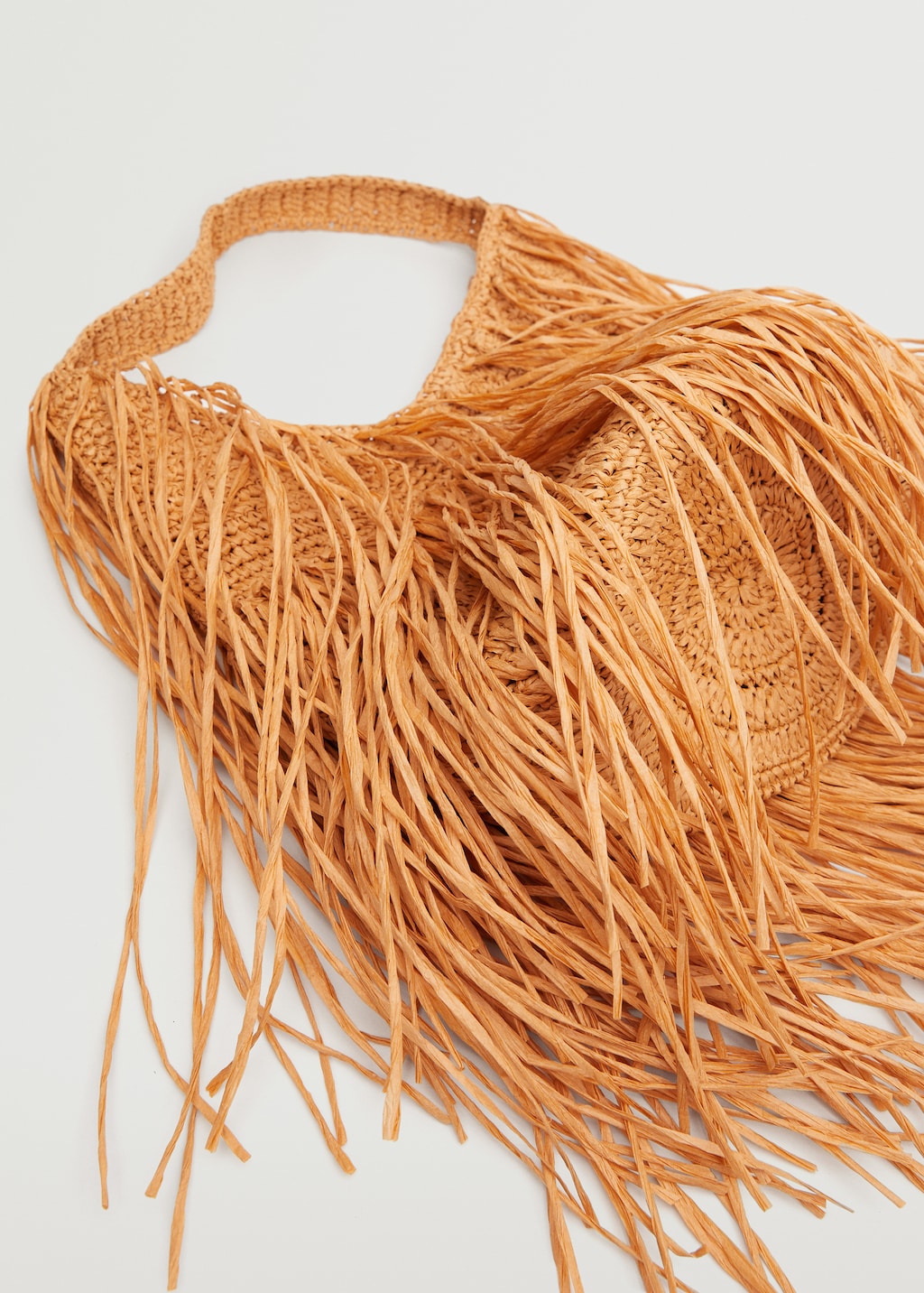 Fringed raffia bag - Details of the article 3