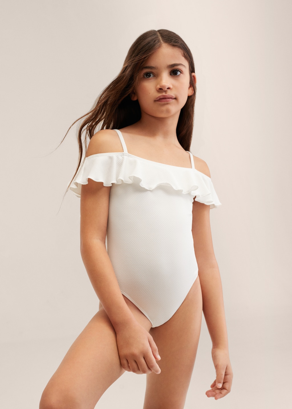 Swimsuit with ruffle detail  - Details of the article 1