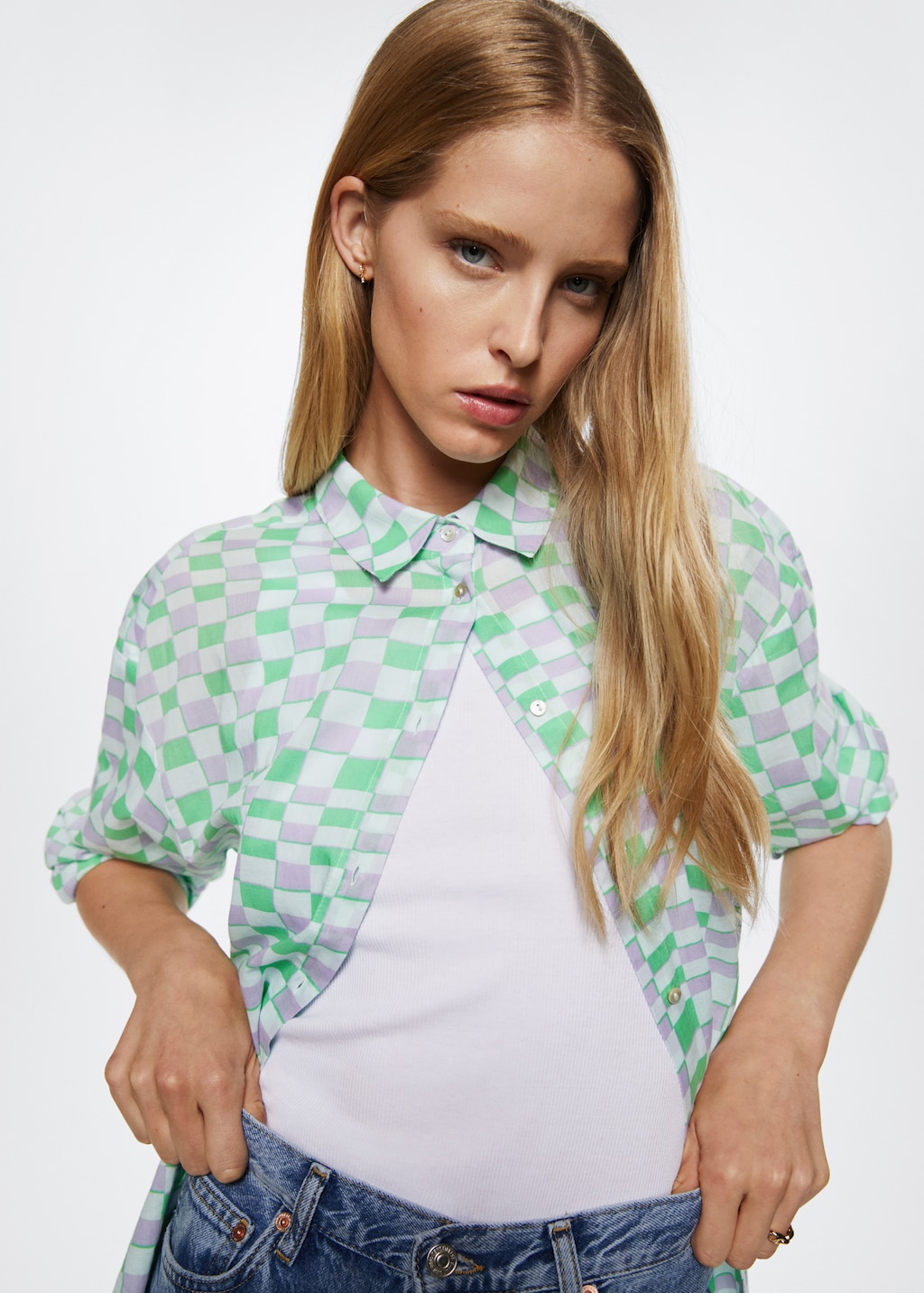 Printed cotton shirt - Details of the article 2