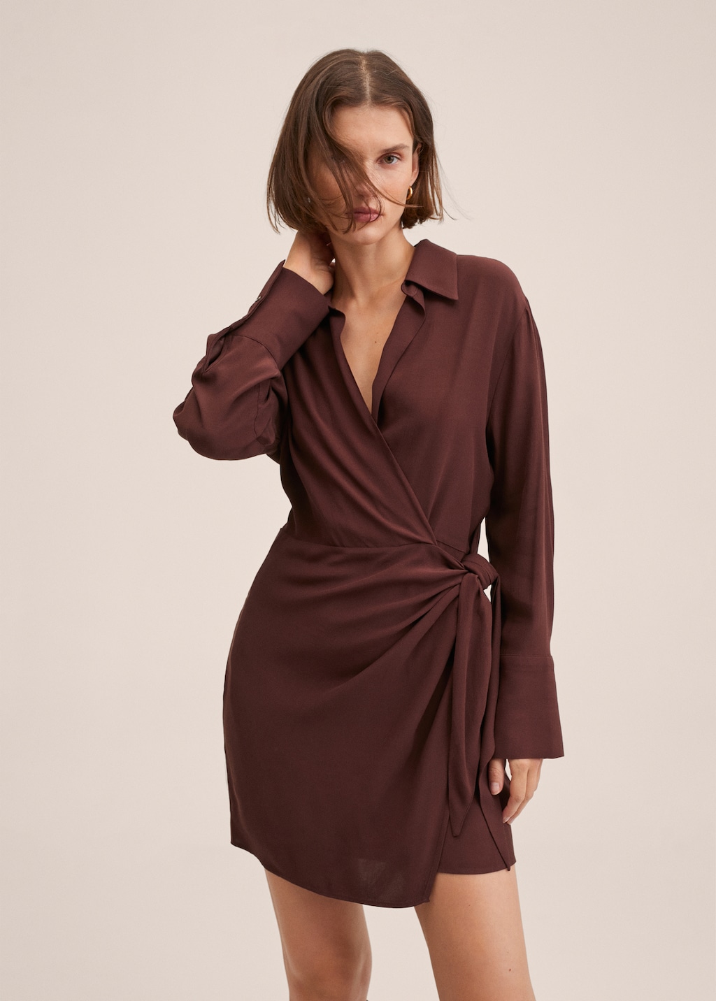 Bow wrap dress hotsell