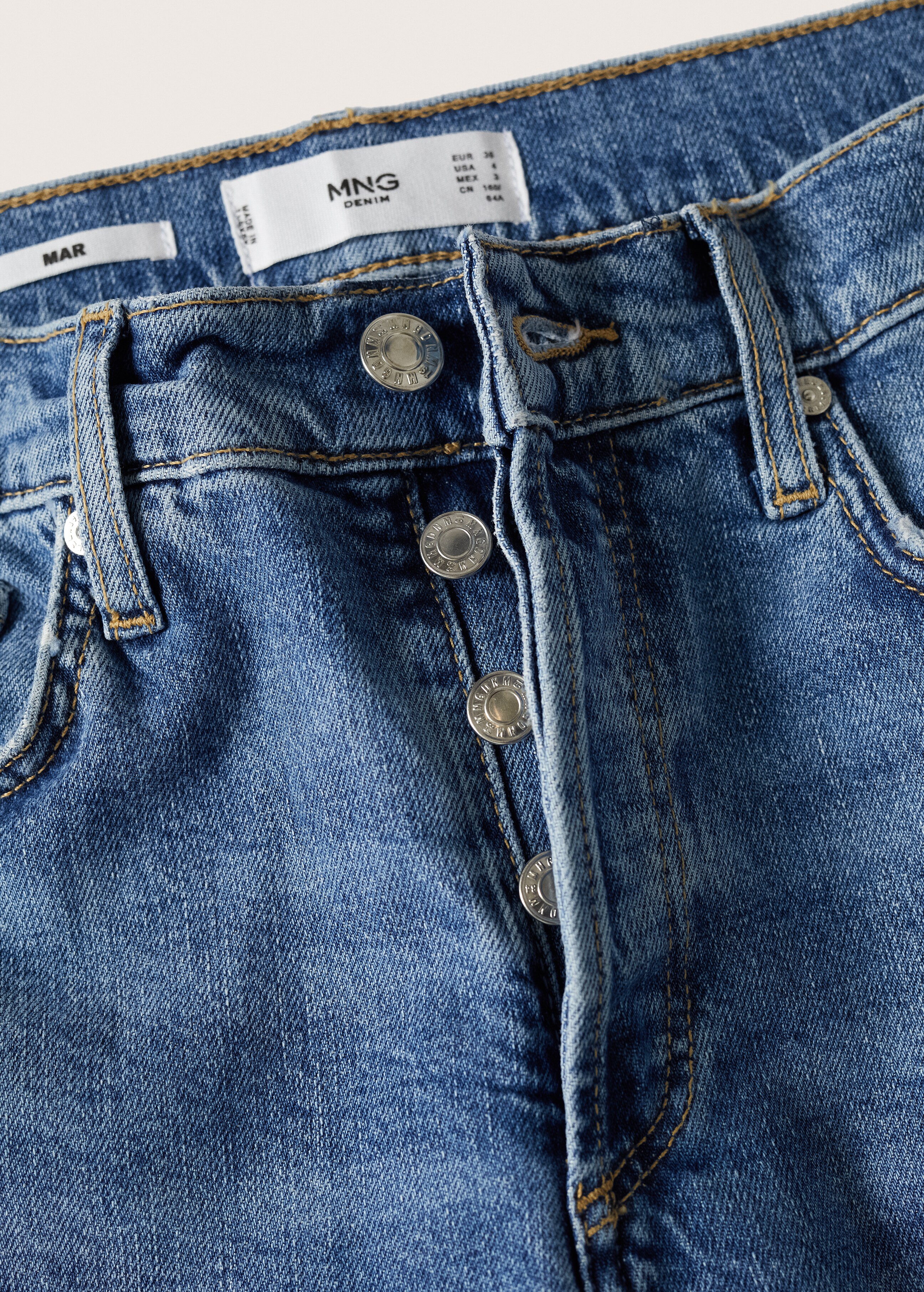 Slim mid-rise cropped jeans - Details of the article 8