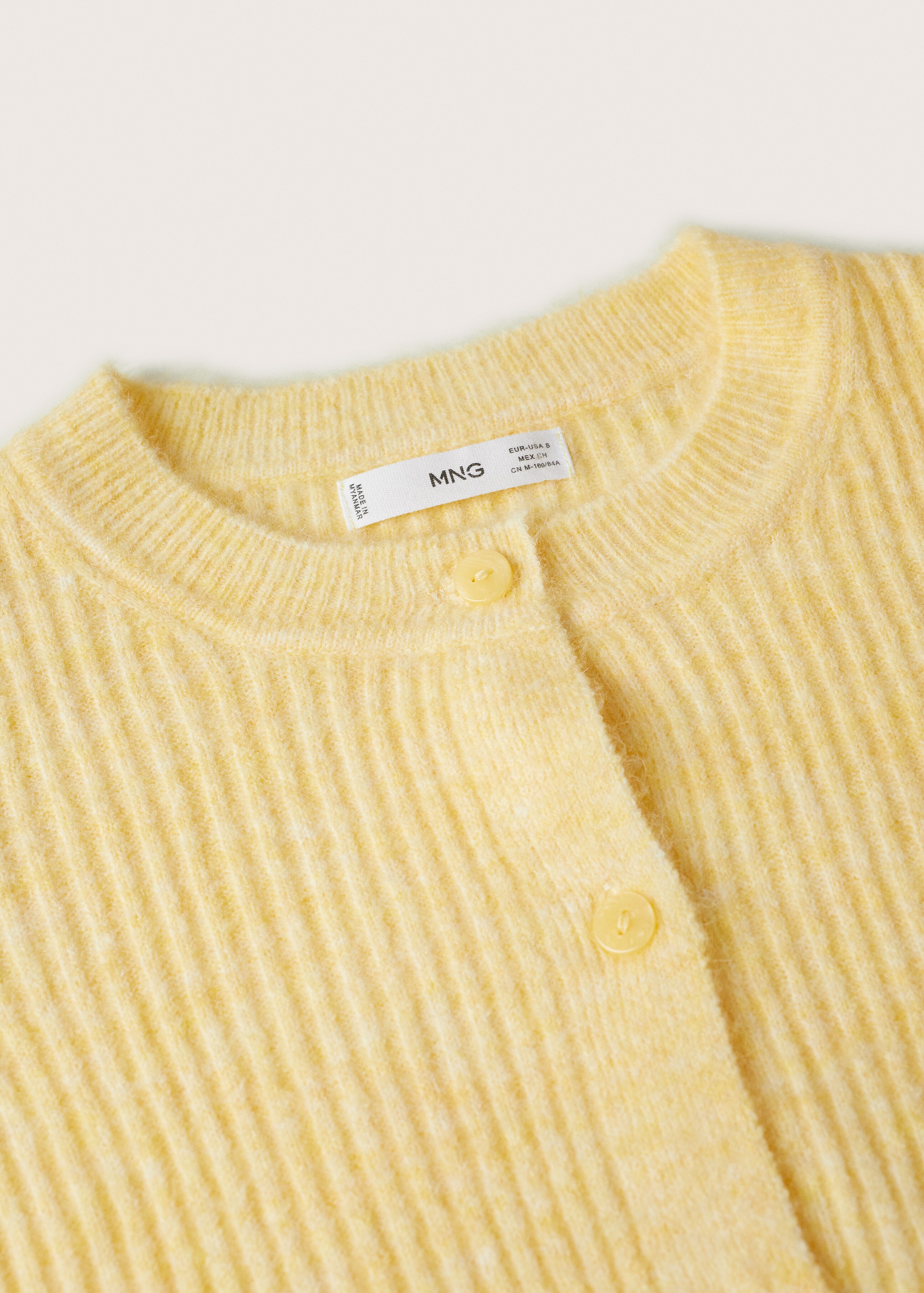Ribbed knit cardigan - Details of the article 8