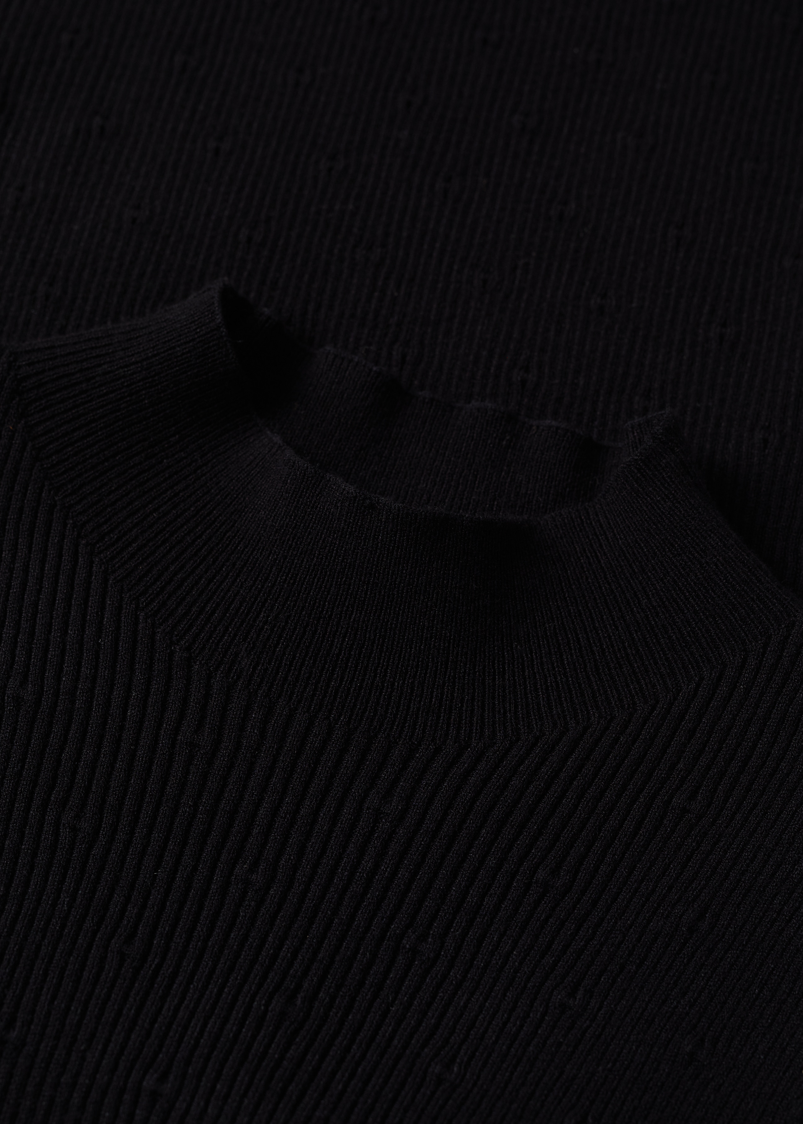 High collar ribbed top - Details of the article 8