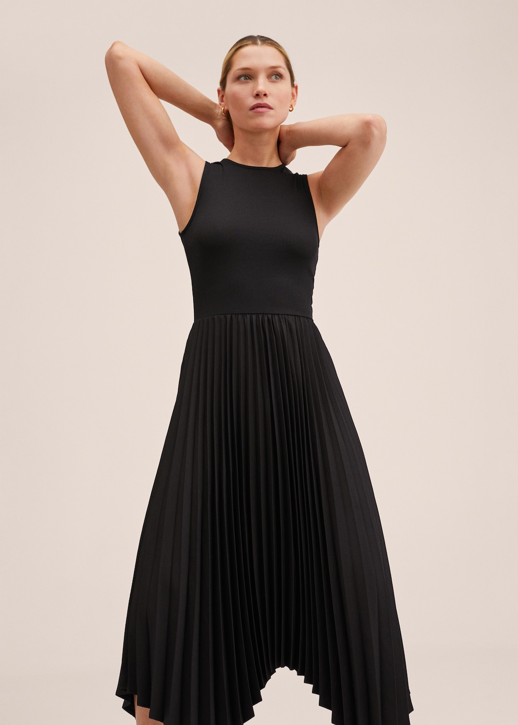 Asymmetrical pleated dress - Medium plane