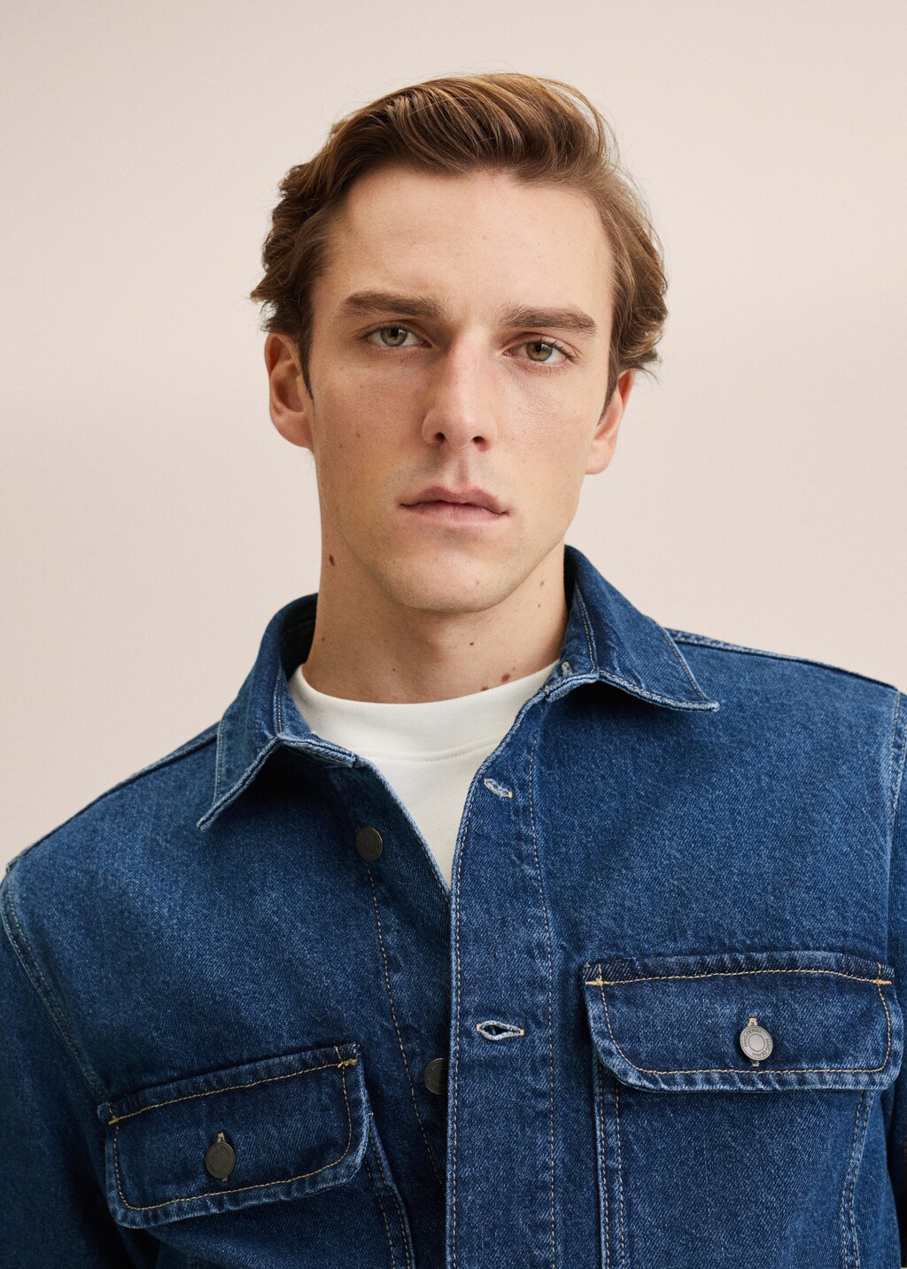 Pocket denim overshirt - Details of the article 1