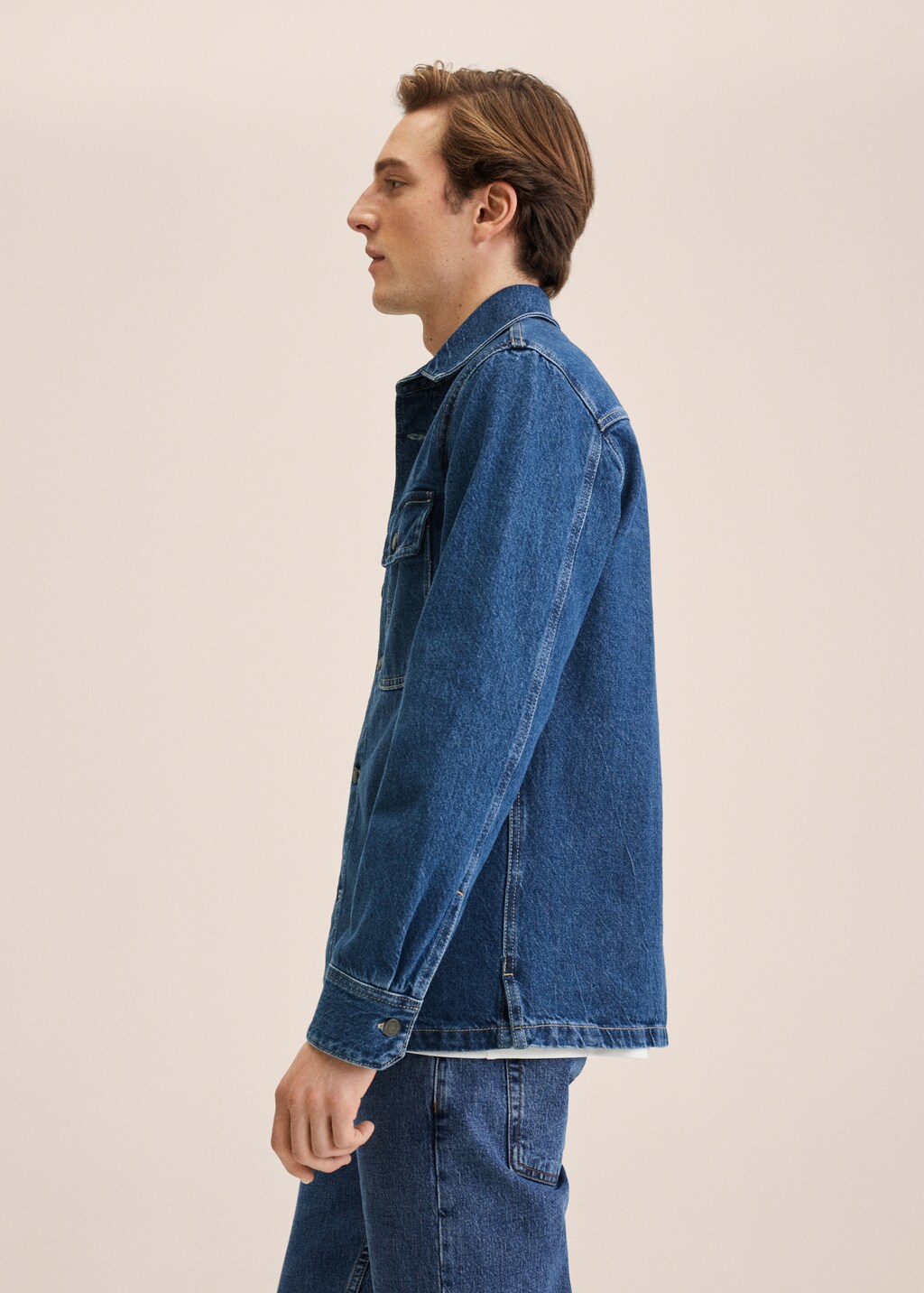 Pocket denim overshirt - Details of the article 2