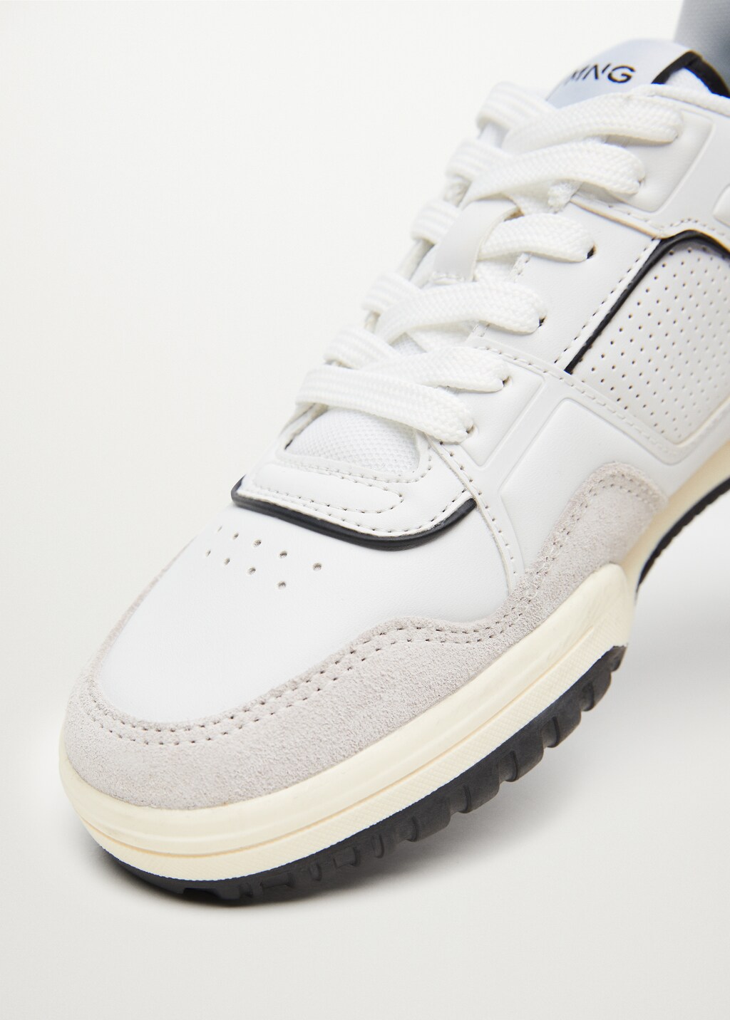 Lace-up mixed sneakers - Details of the article 3