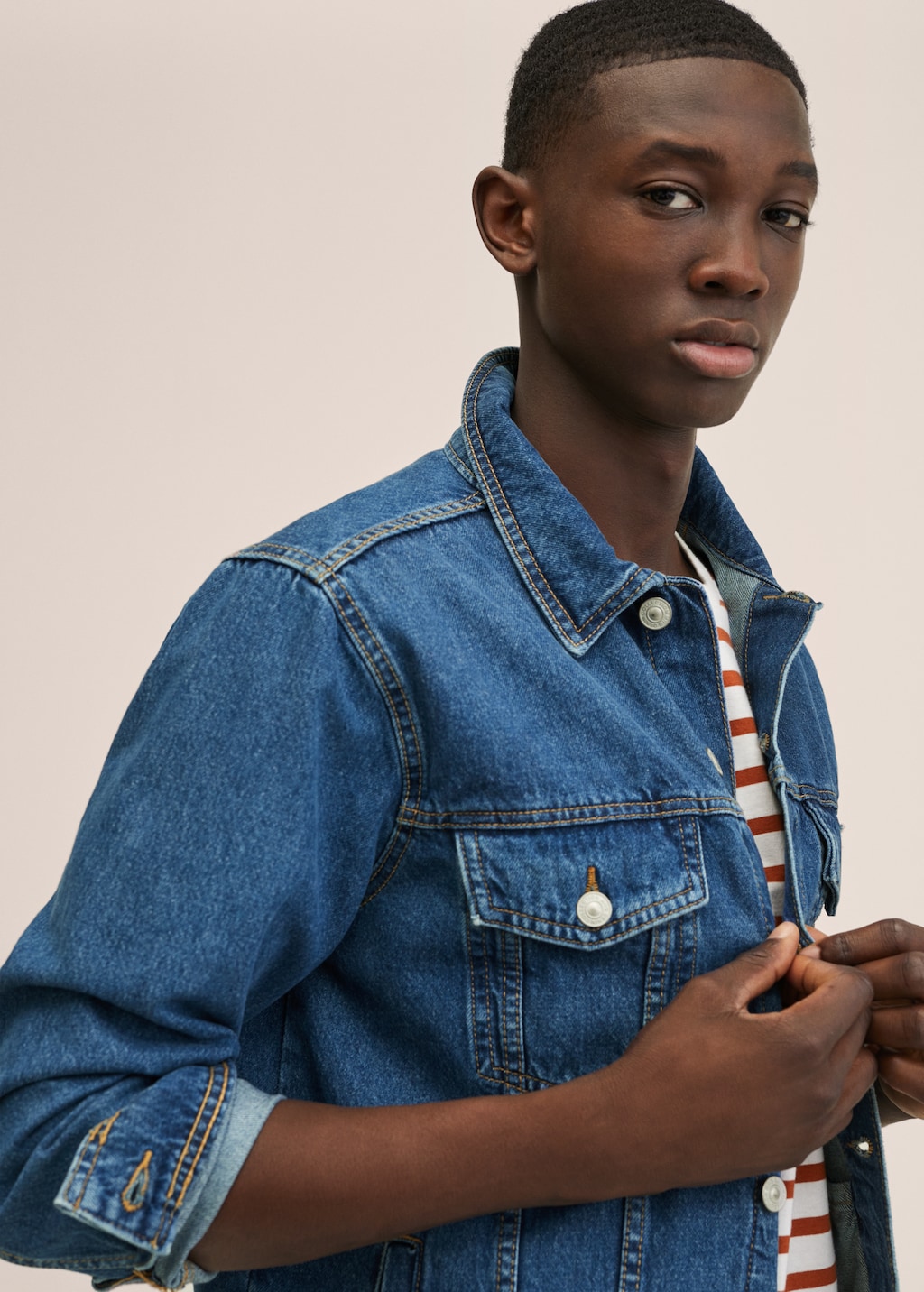 Pockets denim jacket - Medium plane