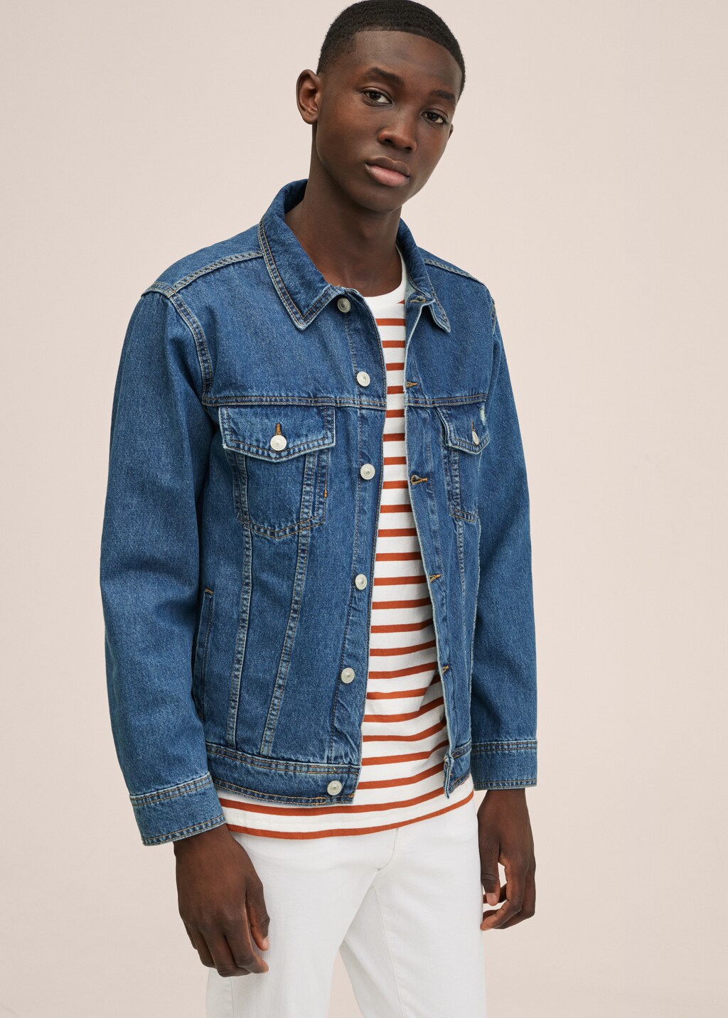 Pockets denim jacket - Details of the article 1