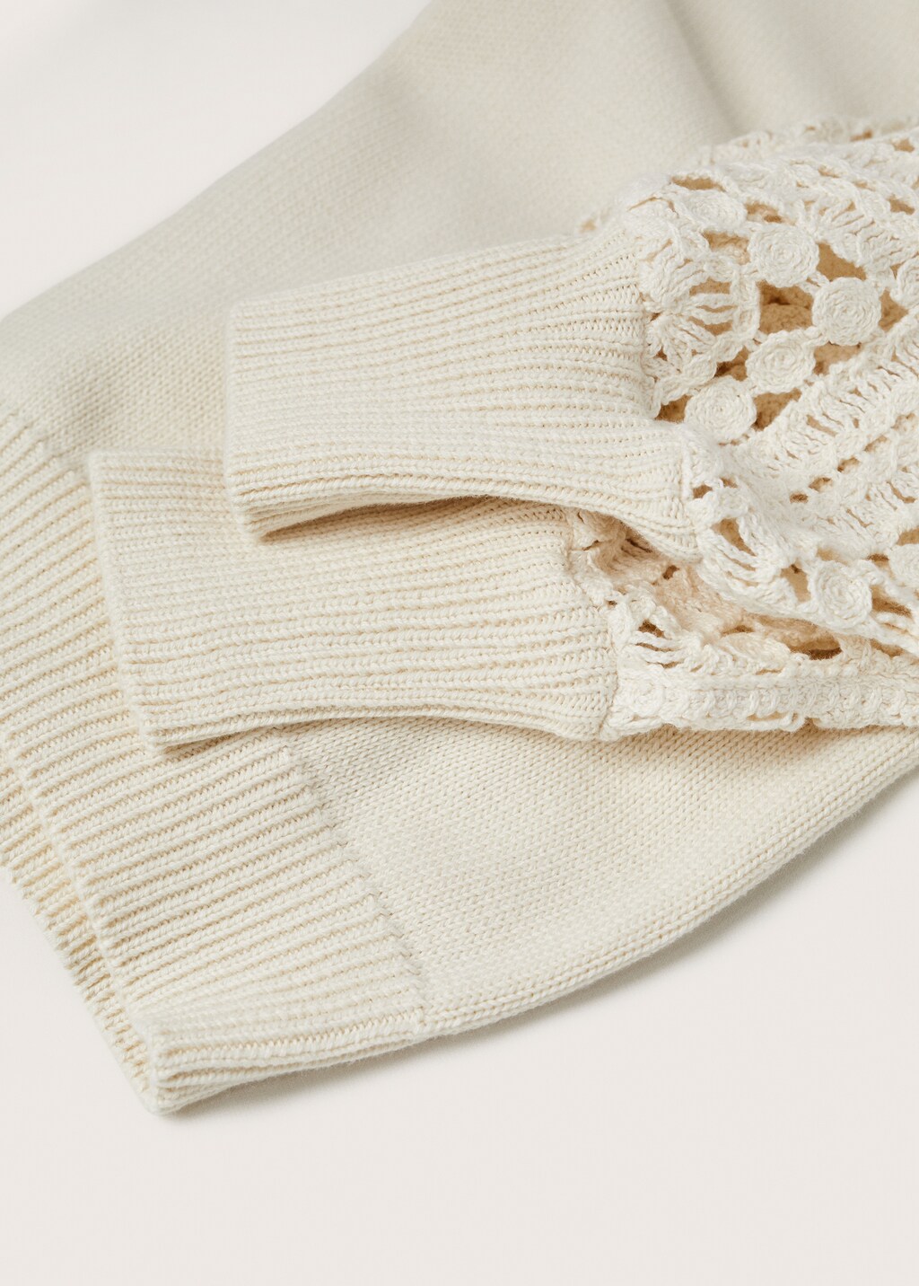 Cotton crochet sweater - Details of the article 8