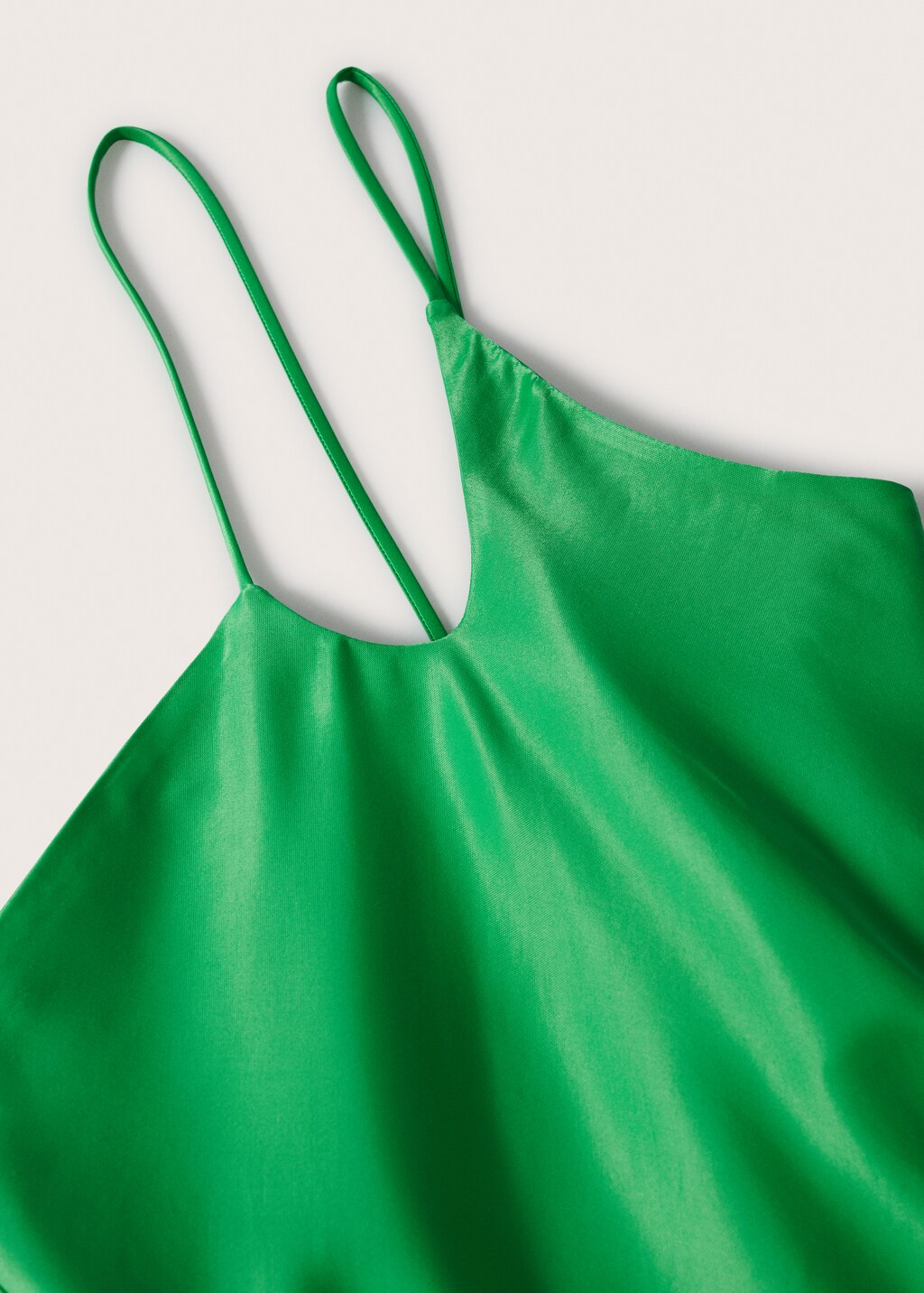 Asymmetrical satin dress - Details of the article 8