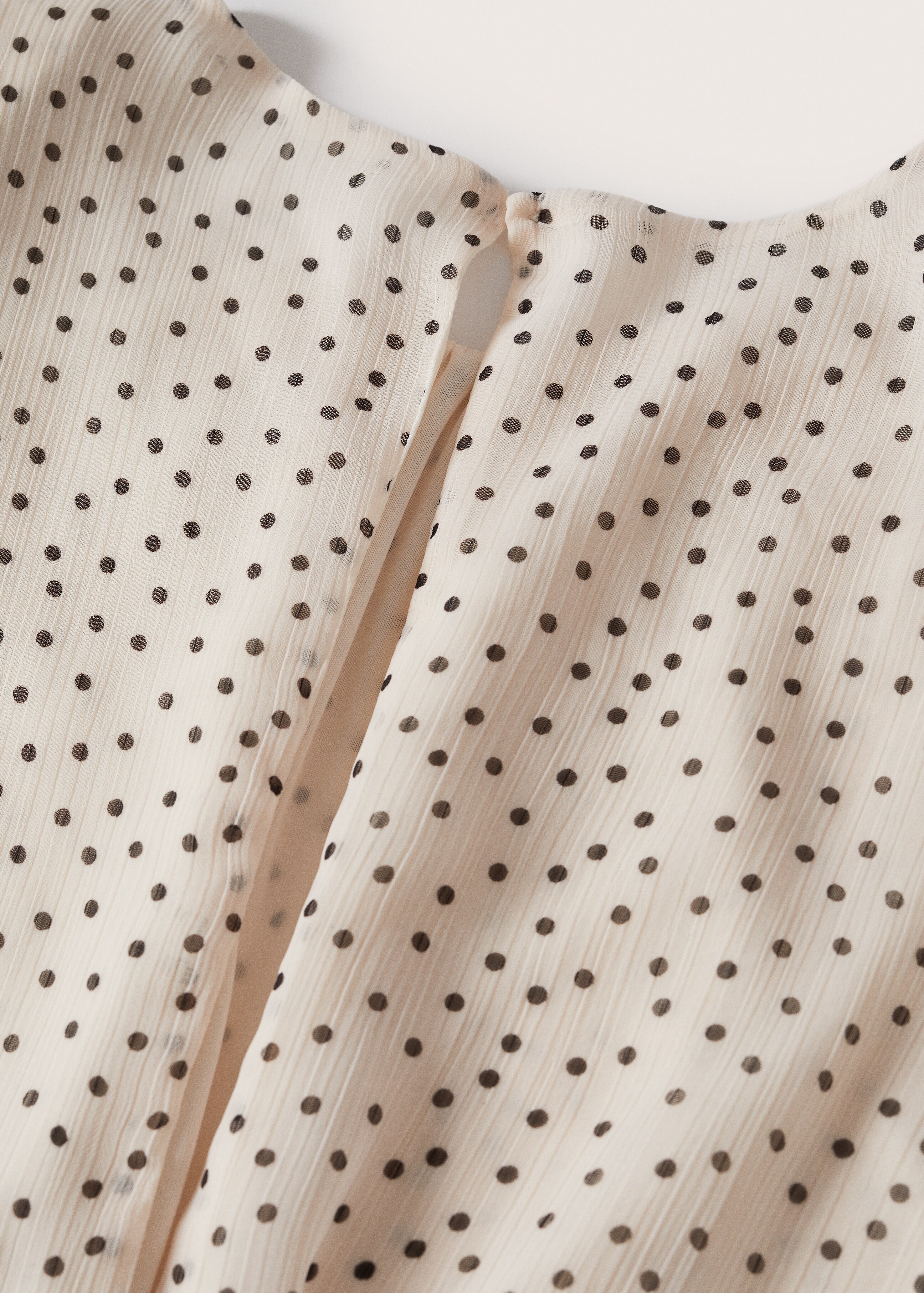 Polka-dot ruched dress - Details of the article 8