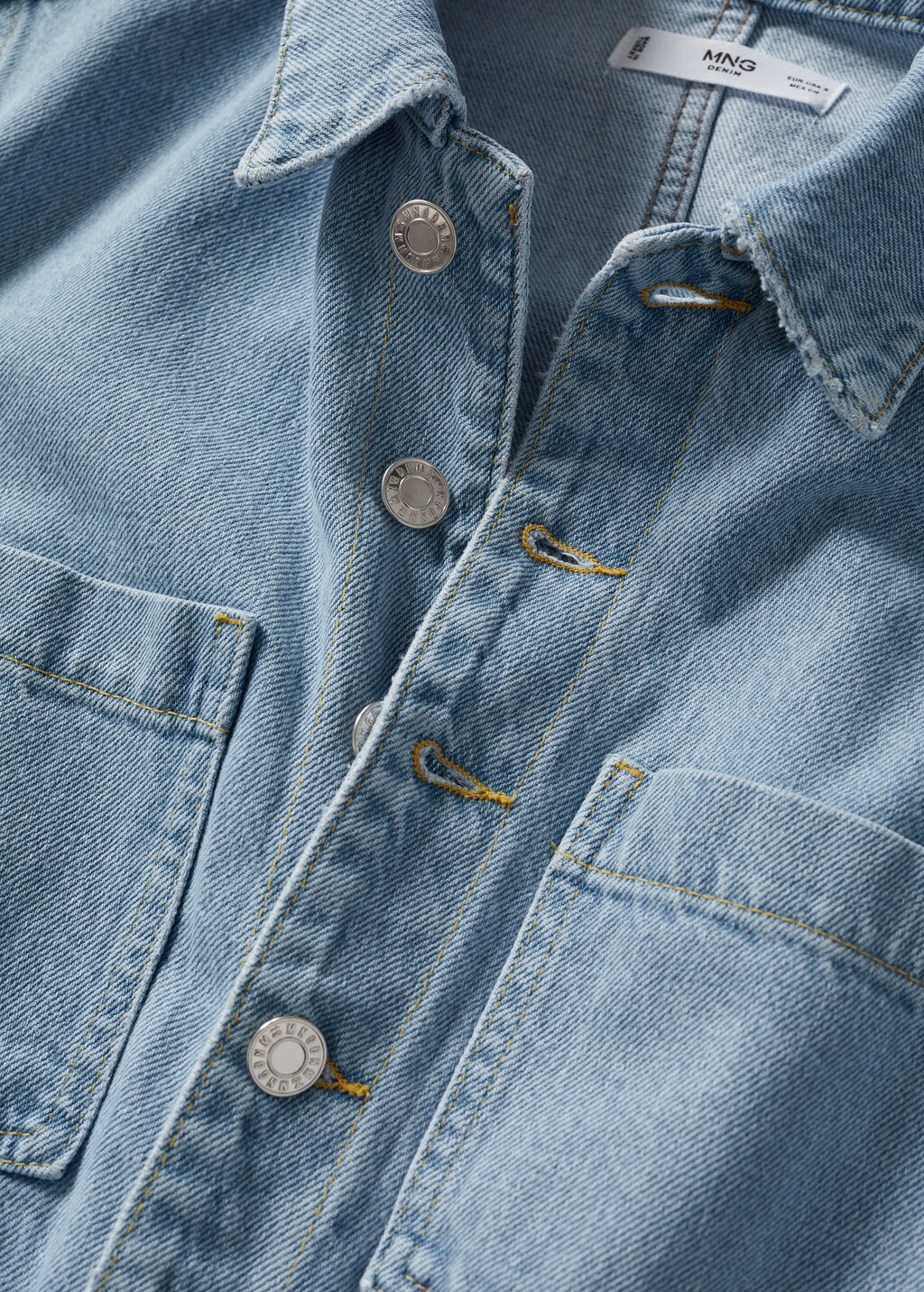 Denim cotton jumpsuit - Details of the article 8