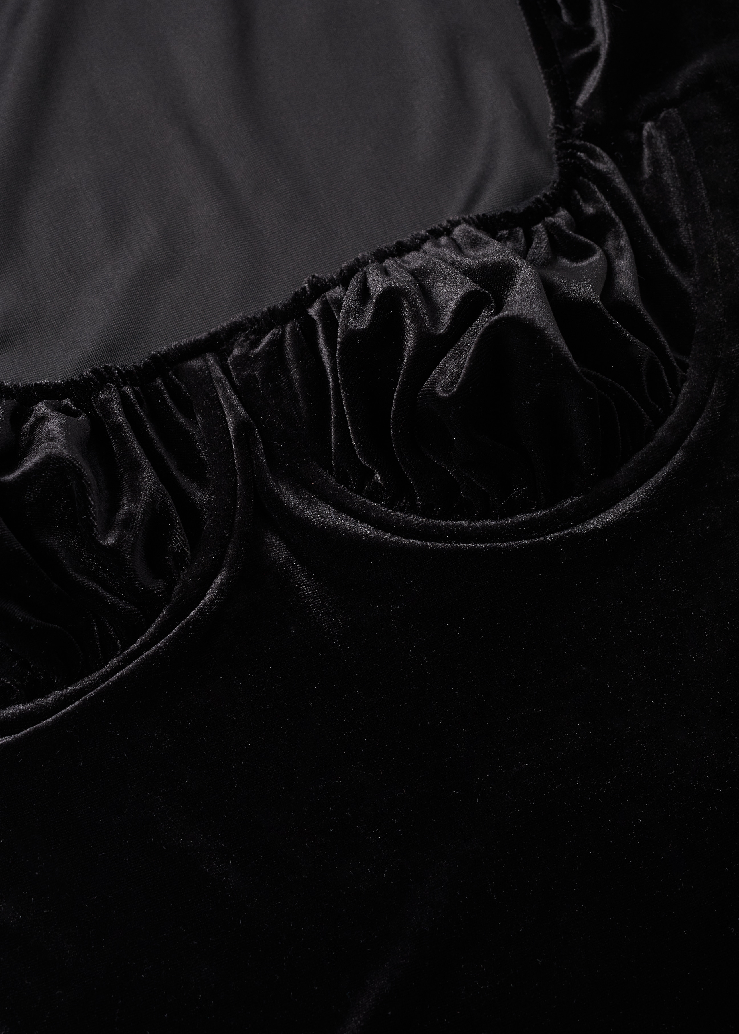 Velvet bra-effect bodysuit - Details of the article 8