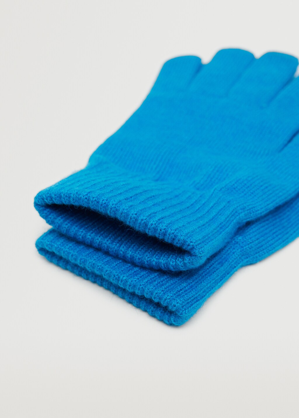 Ribbed knit gloves - Medium plane