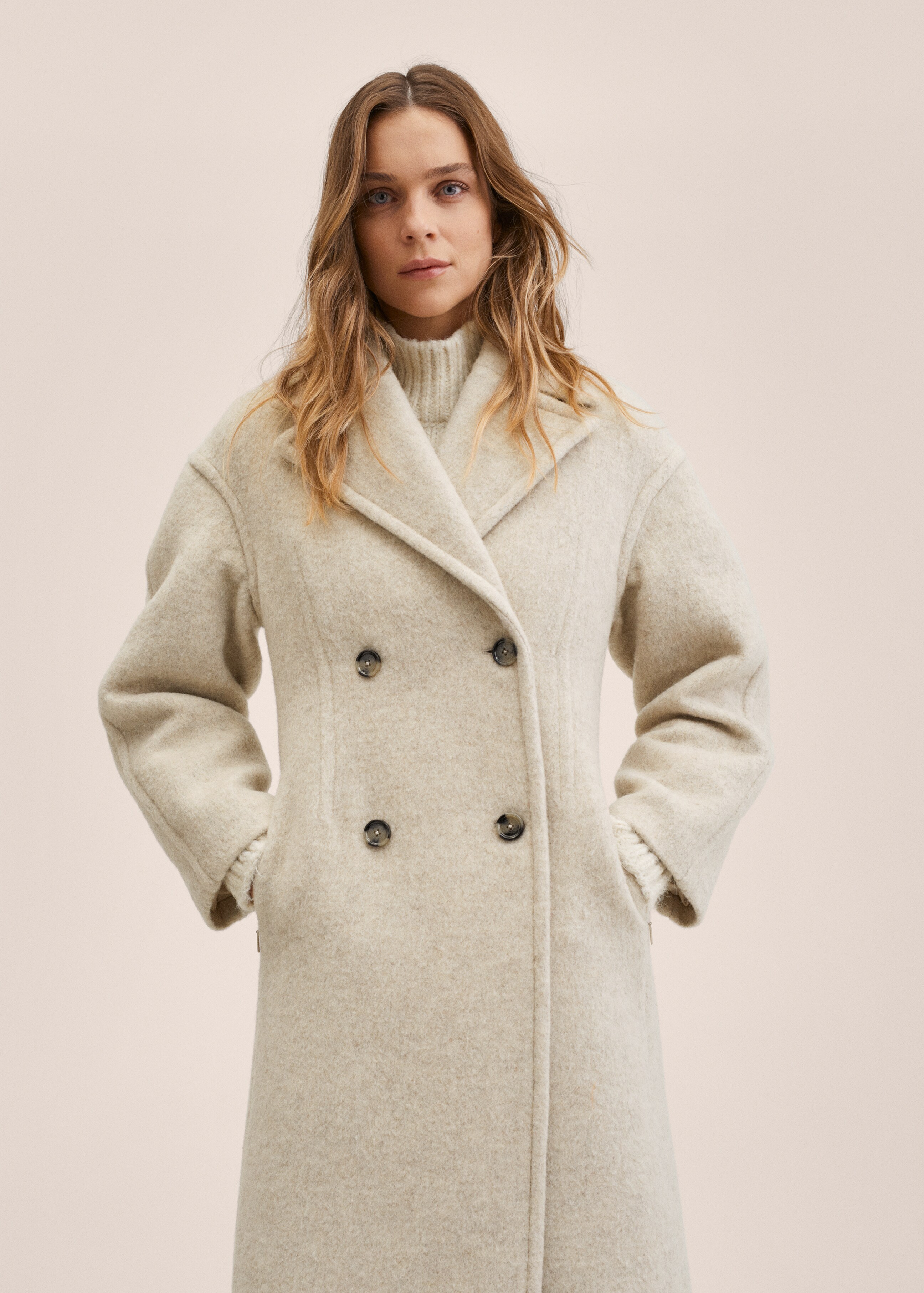 Double-breasted wool coat - Details of the article 4