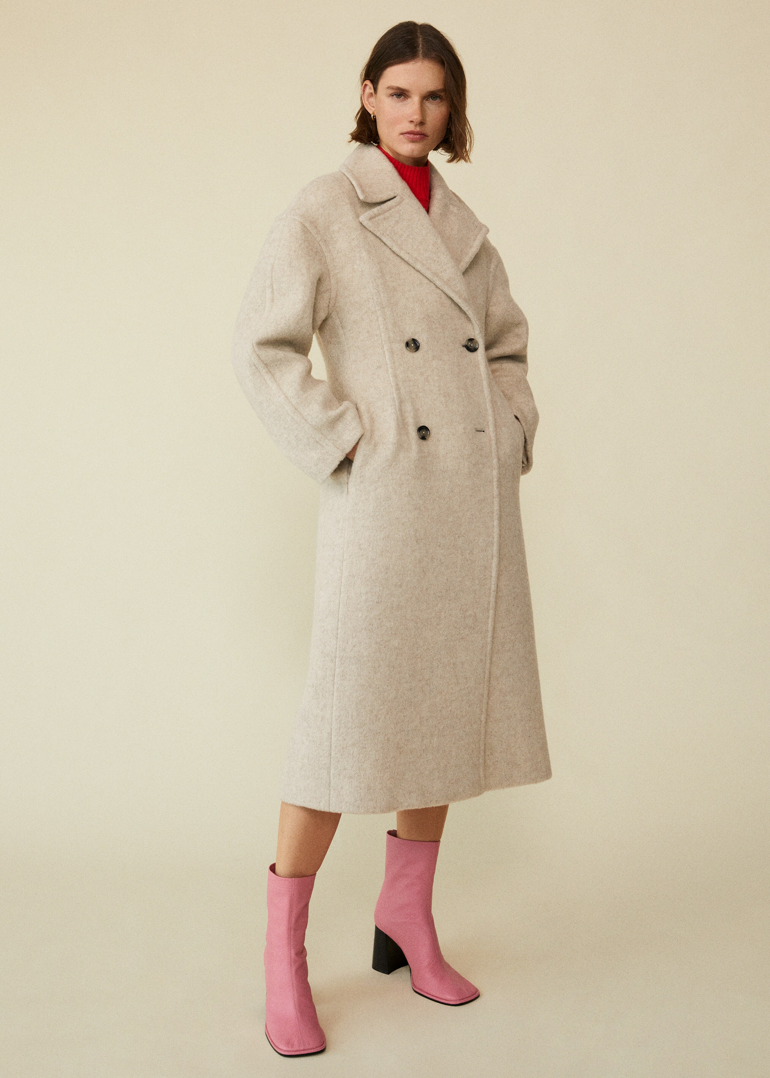 Double-breasted wool coat - Details of the article 6