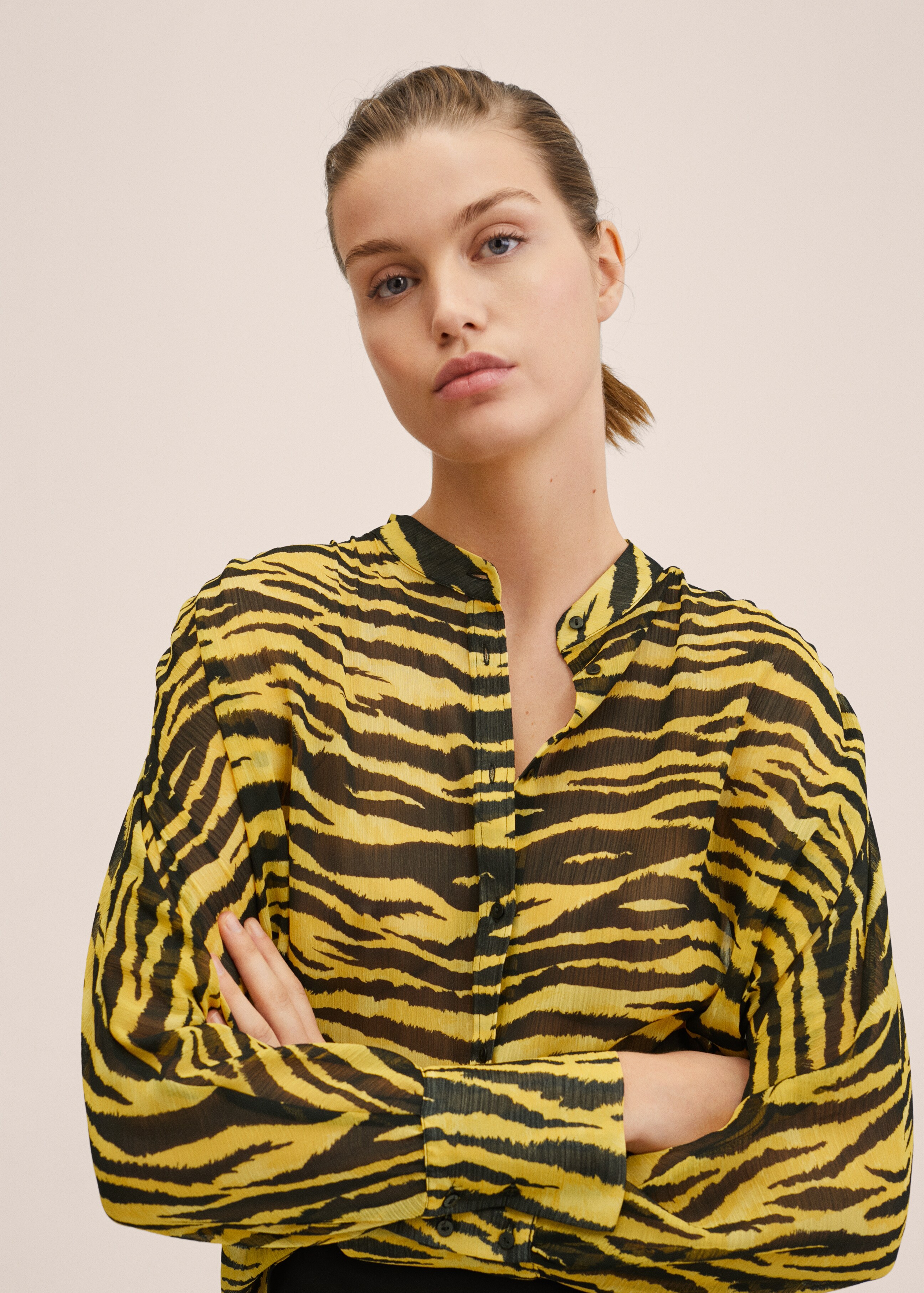 Animal print blouse - Details of the article 1