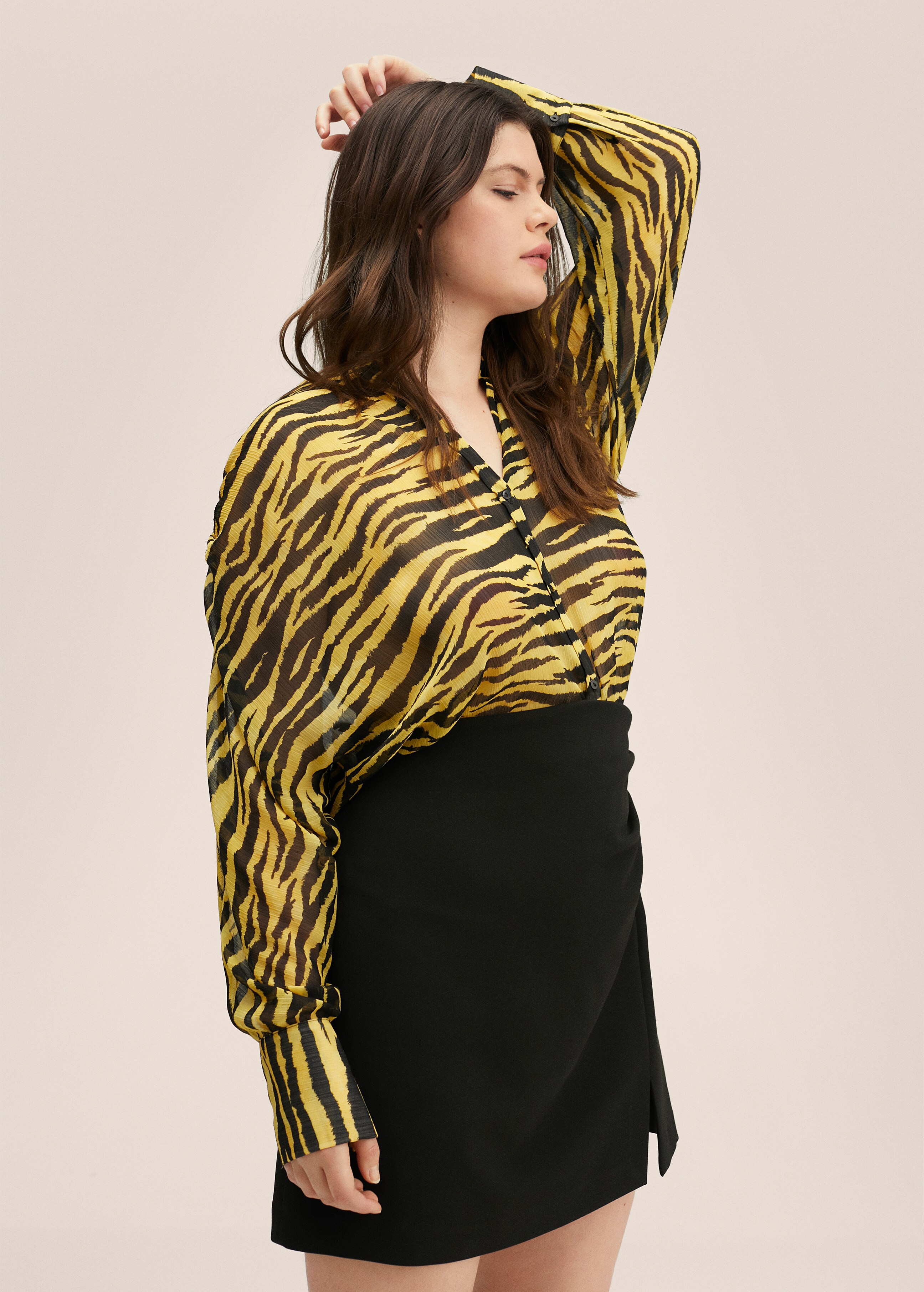 Animal print blouse - Details of the article 3