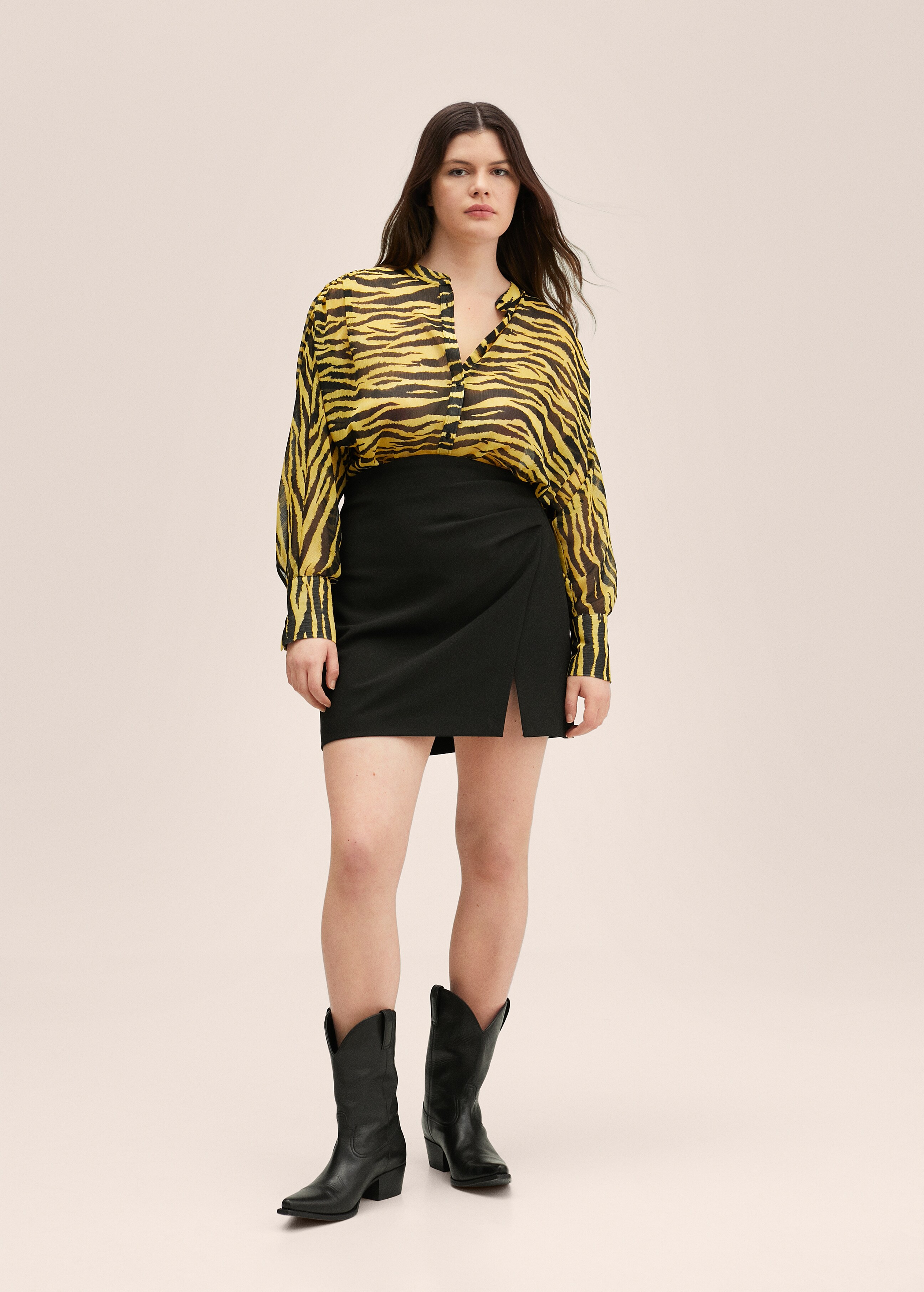 Animal print blouse - Details of the article 4