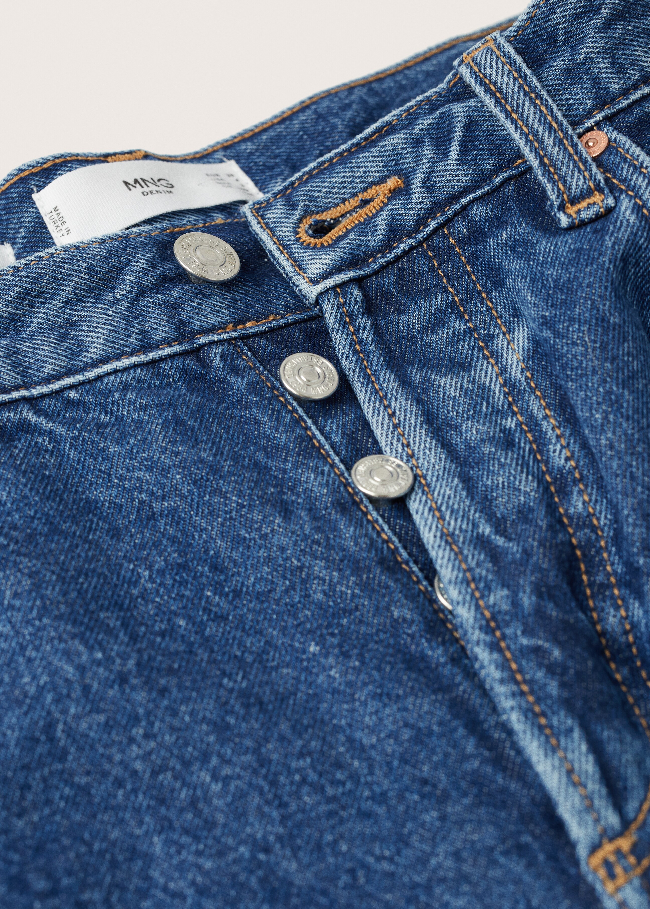 High-waist straight jeans - Details of the article 8