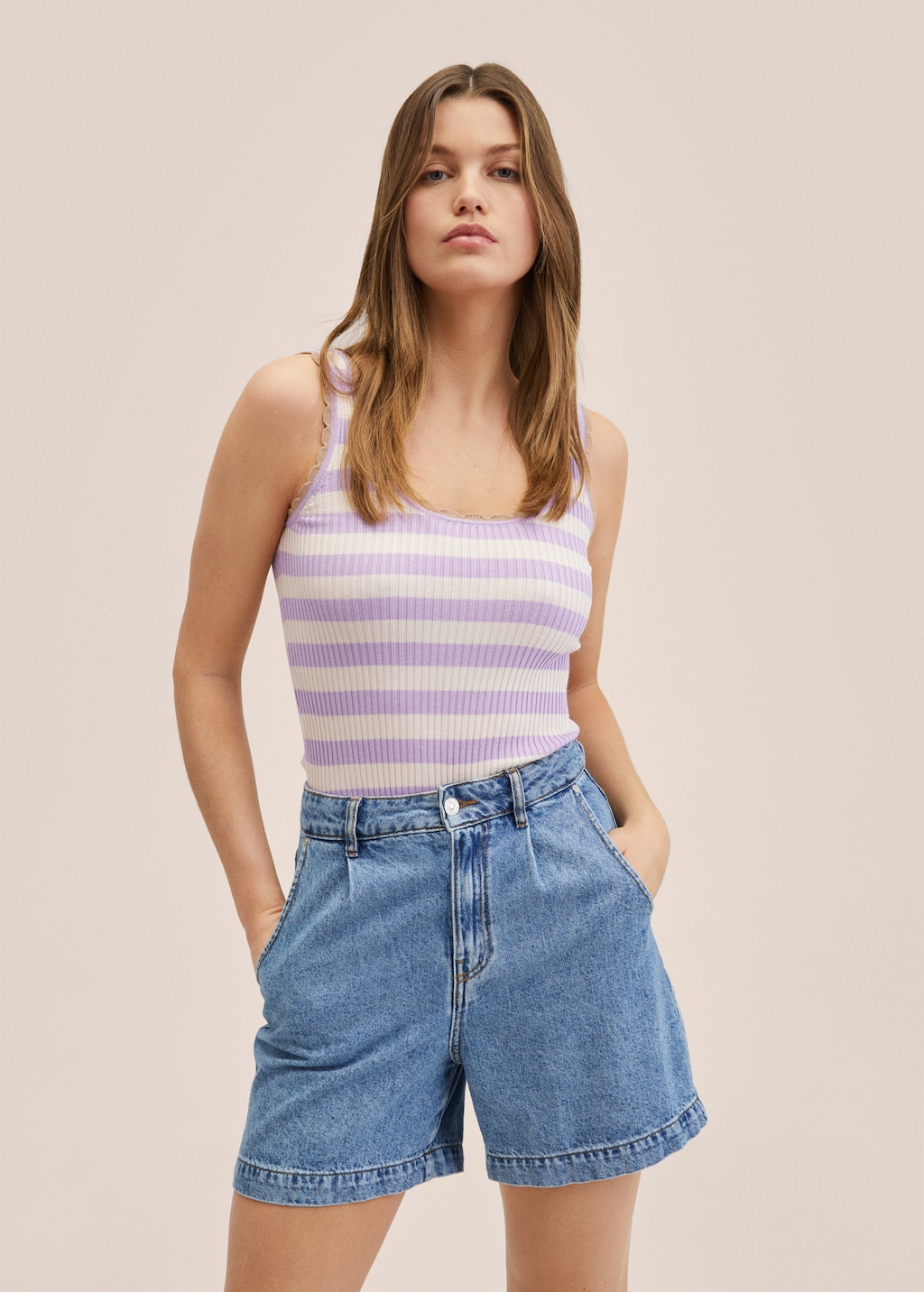 Striped knit top - Medium plane