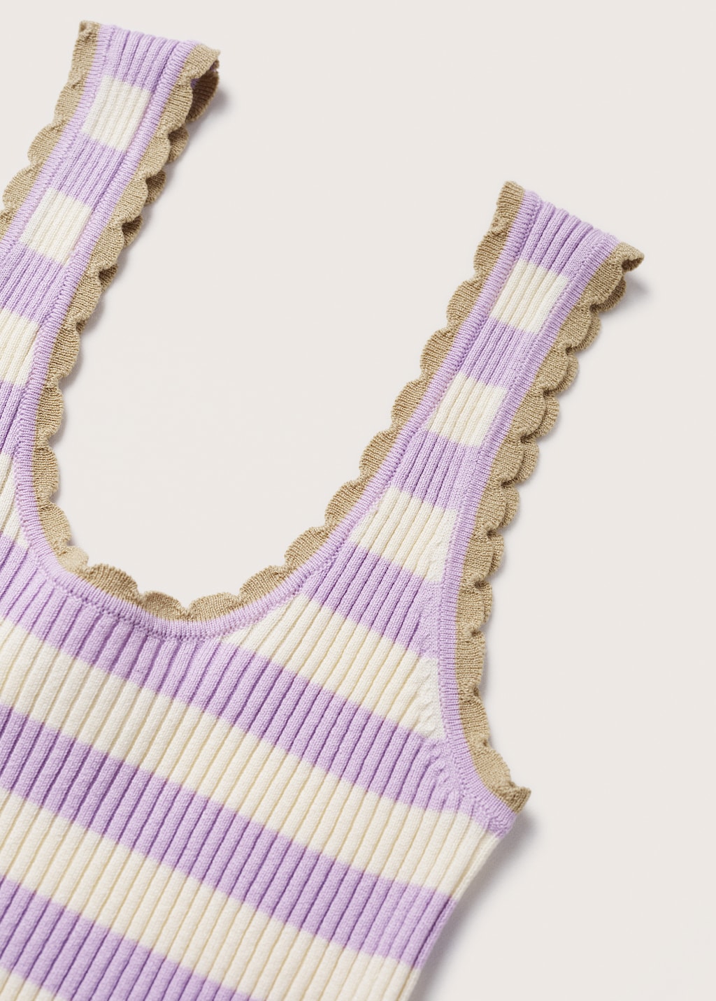 Striped knit top - Details of the article 8