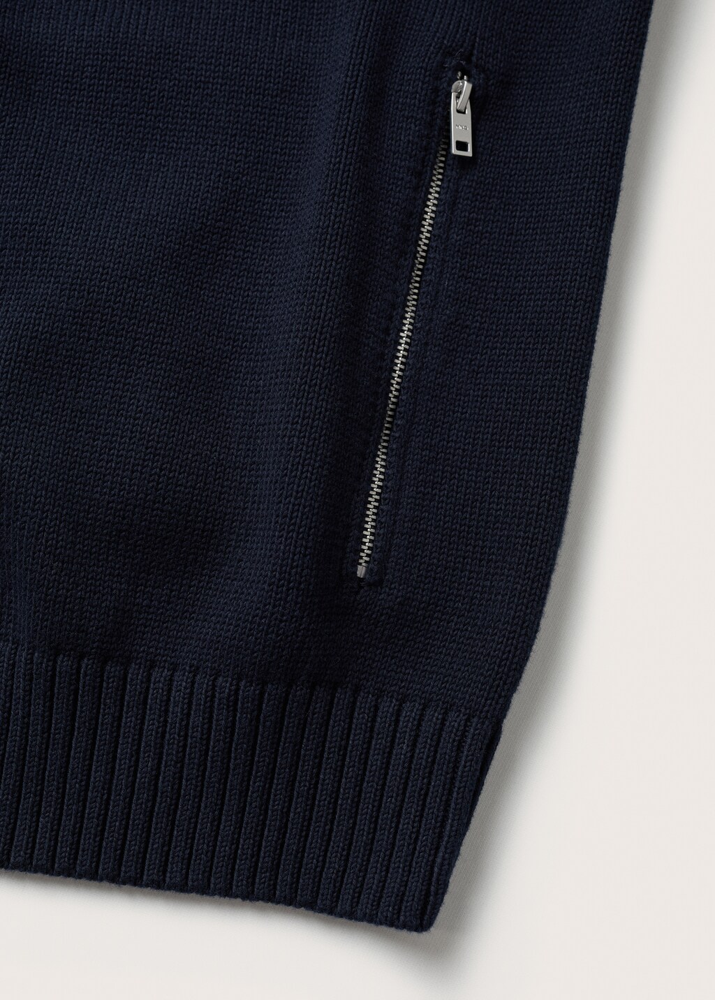 Zipped cotton cardigan - Details of the article 8