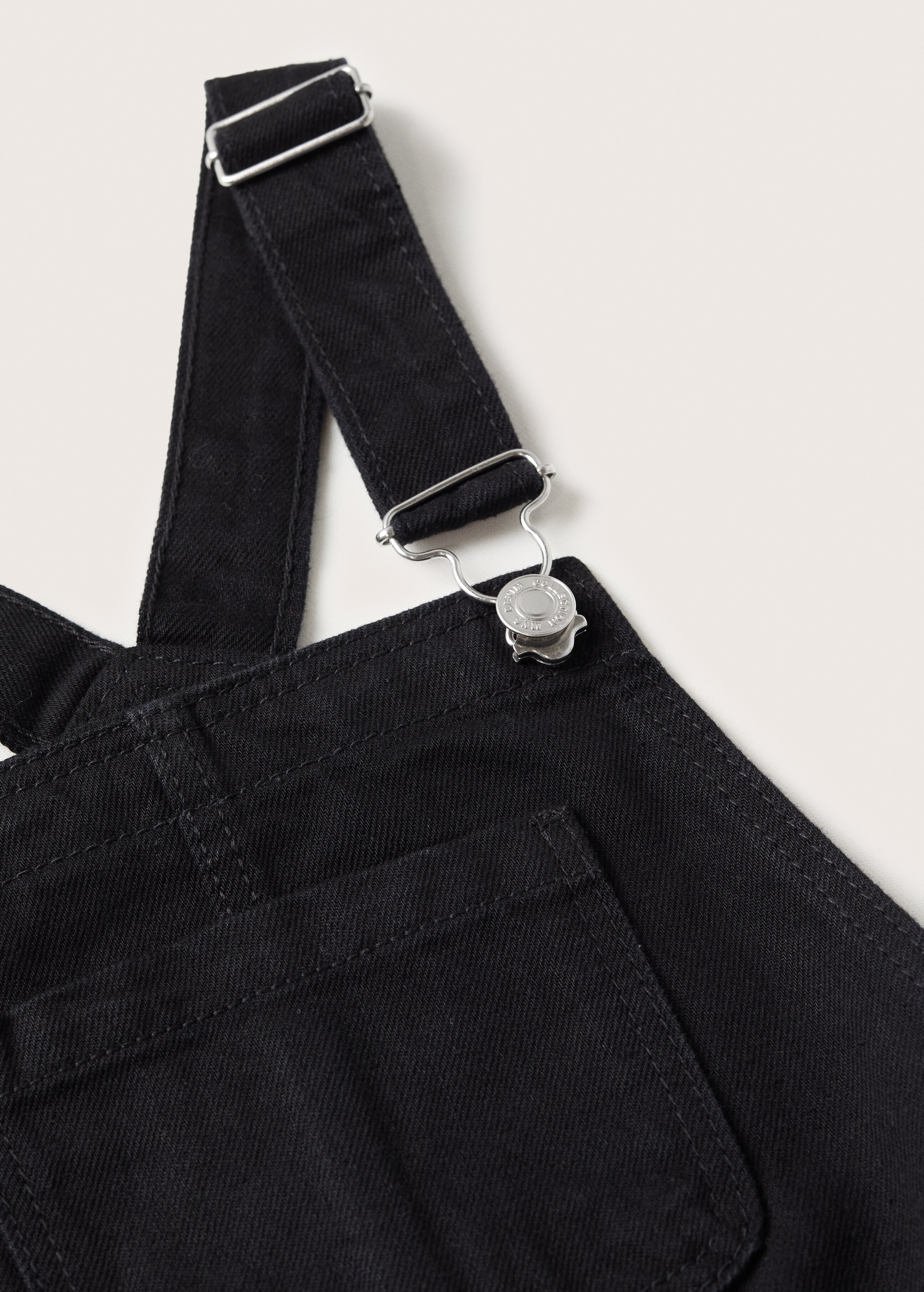 Straight denim dungarees - Details of the article 8