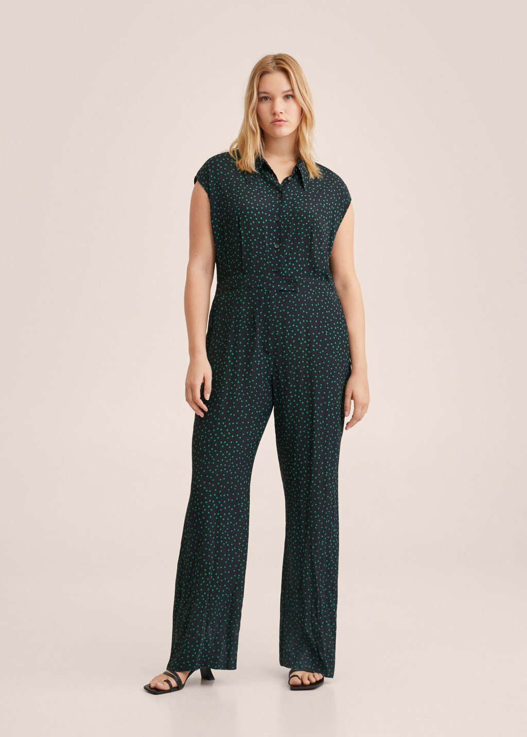 Polka-dot print jumpsuit - Details of the article 4