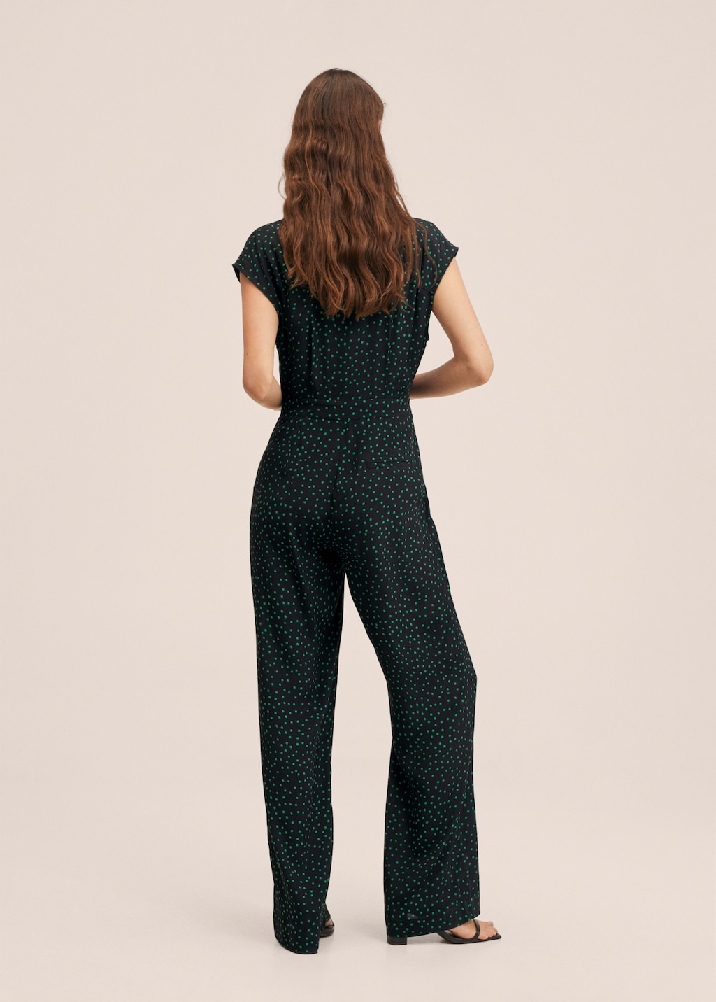 Polka-dot print jumpsuit - Reverse of the article