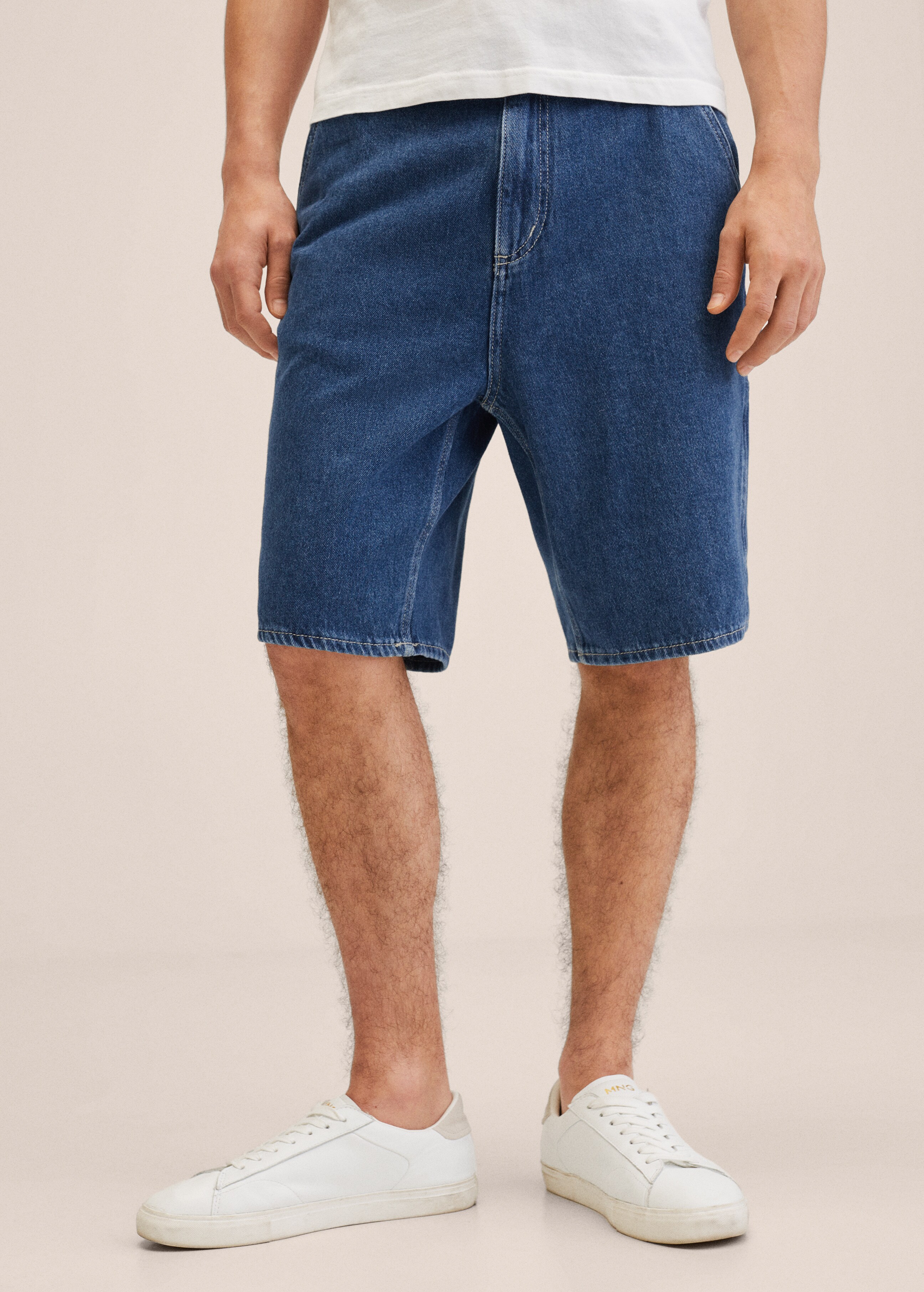 Denim carpenter shorts - Medium plane