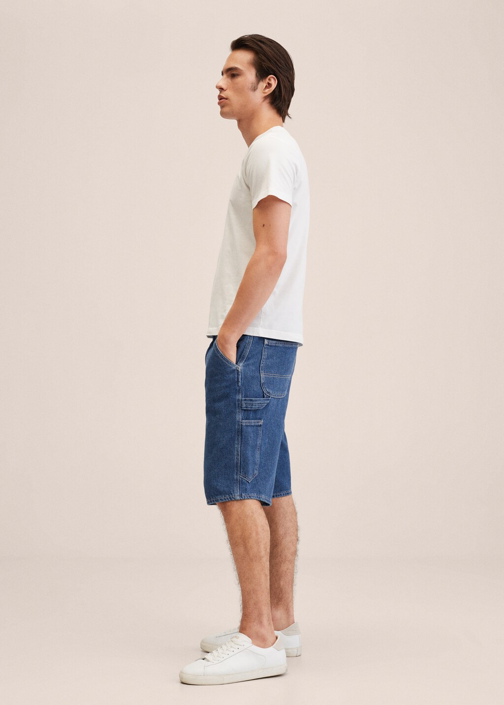 Denim carpenter shorts - Details of the article 2