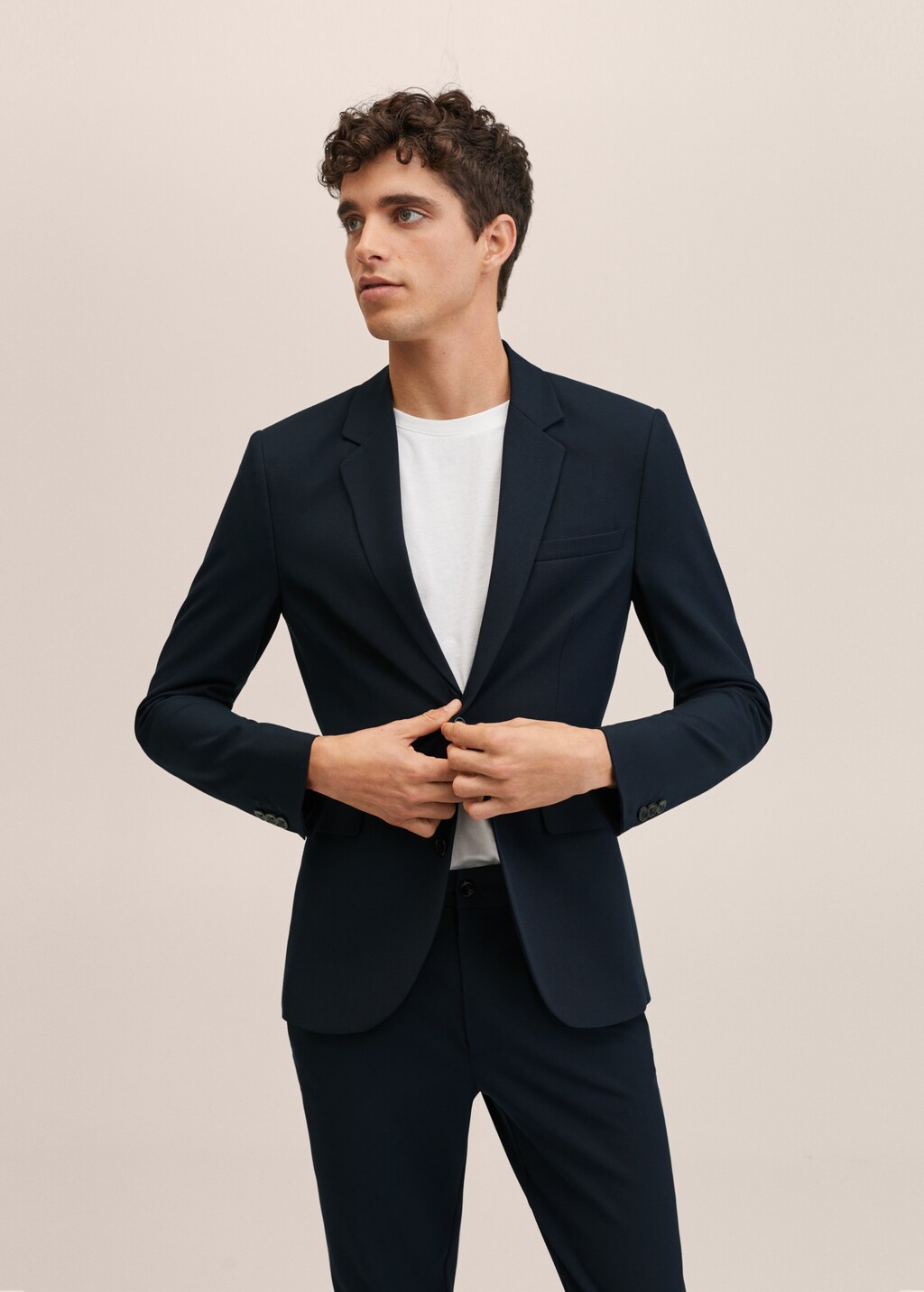 Slim-fit suit jacket - Details of the article 1