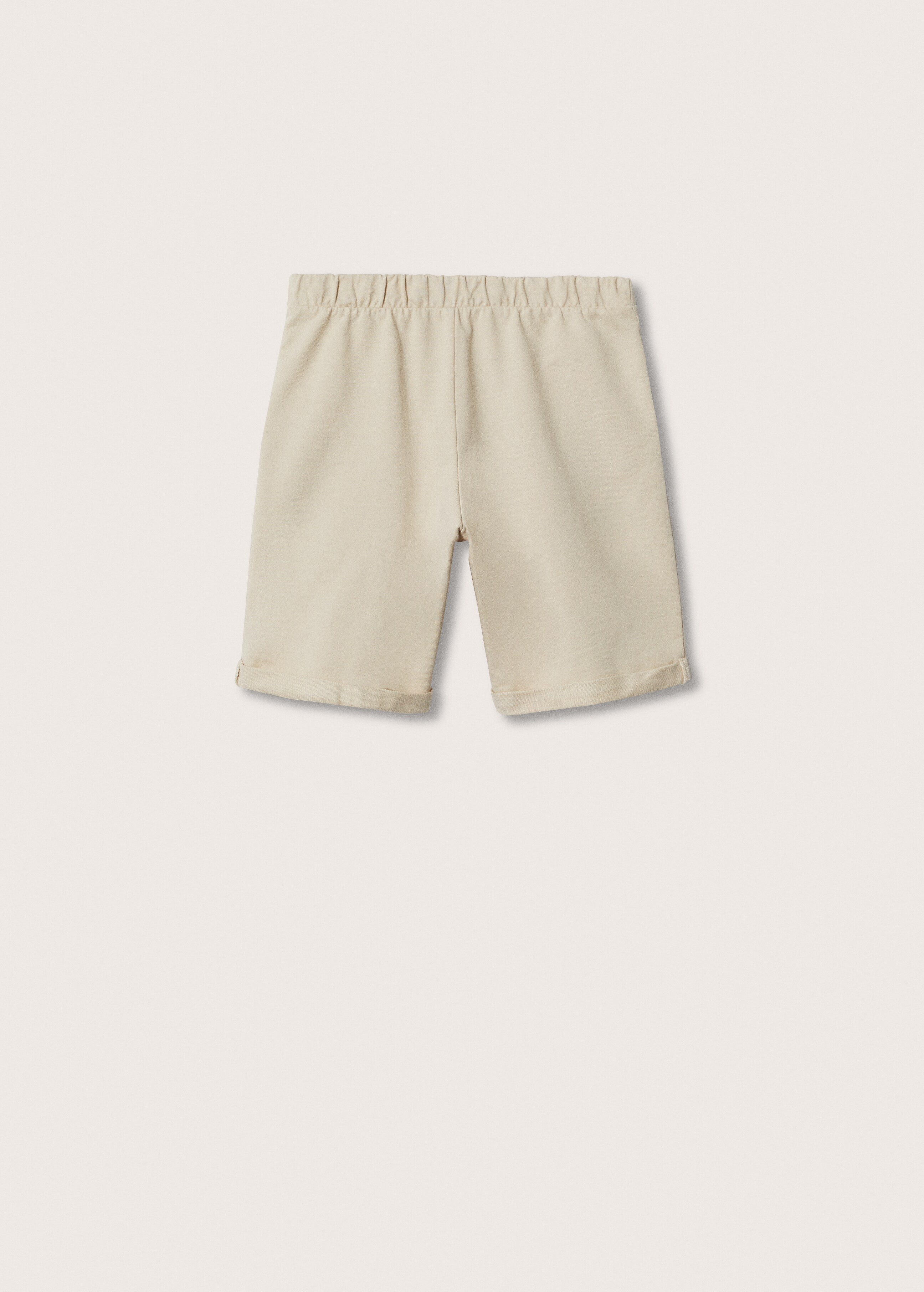 Cotton shorts with drawstring - Reverse of the article
