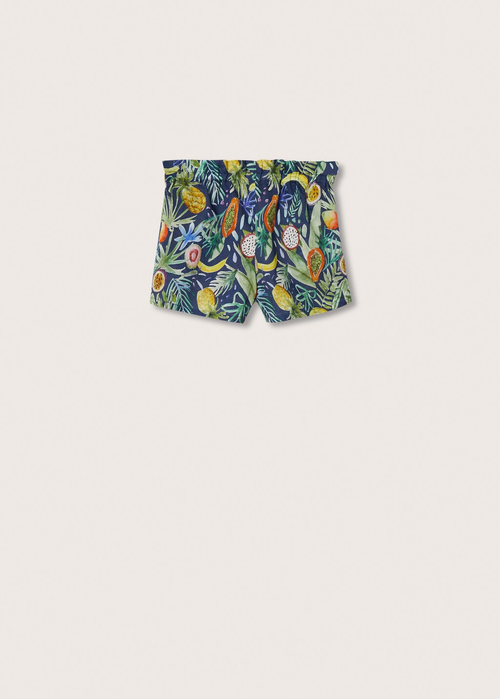 Shorts mit Tropen-Print - Rückseite des Artikels