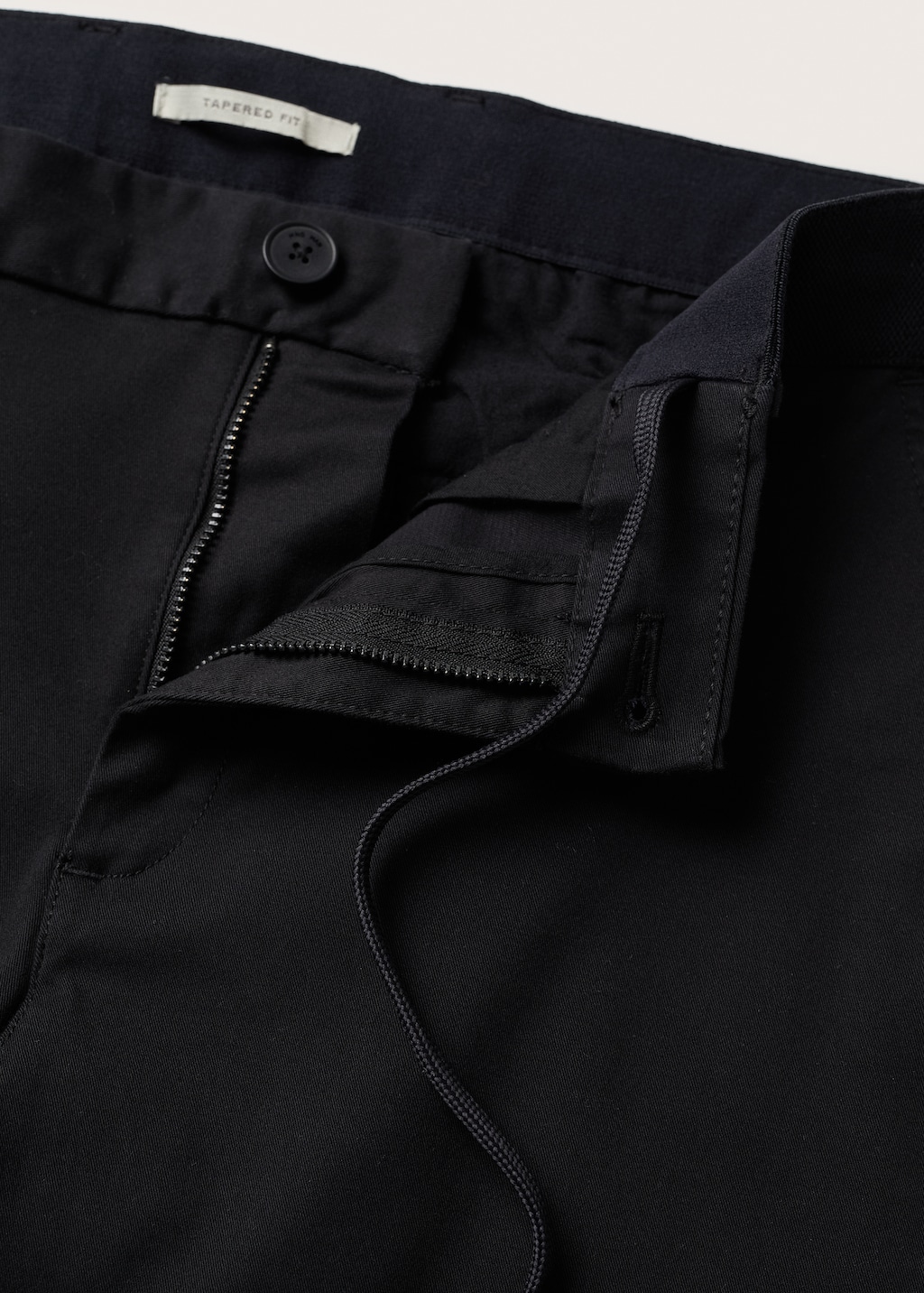 Cotton tapered crop pants - Details of the article 8