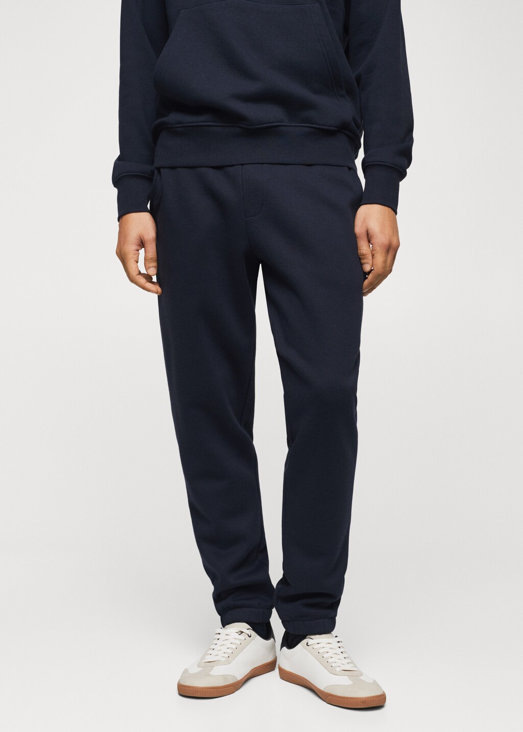 Sustainable cotton jogger trousers - Medium plane